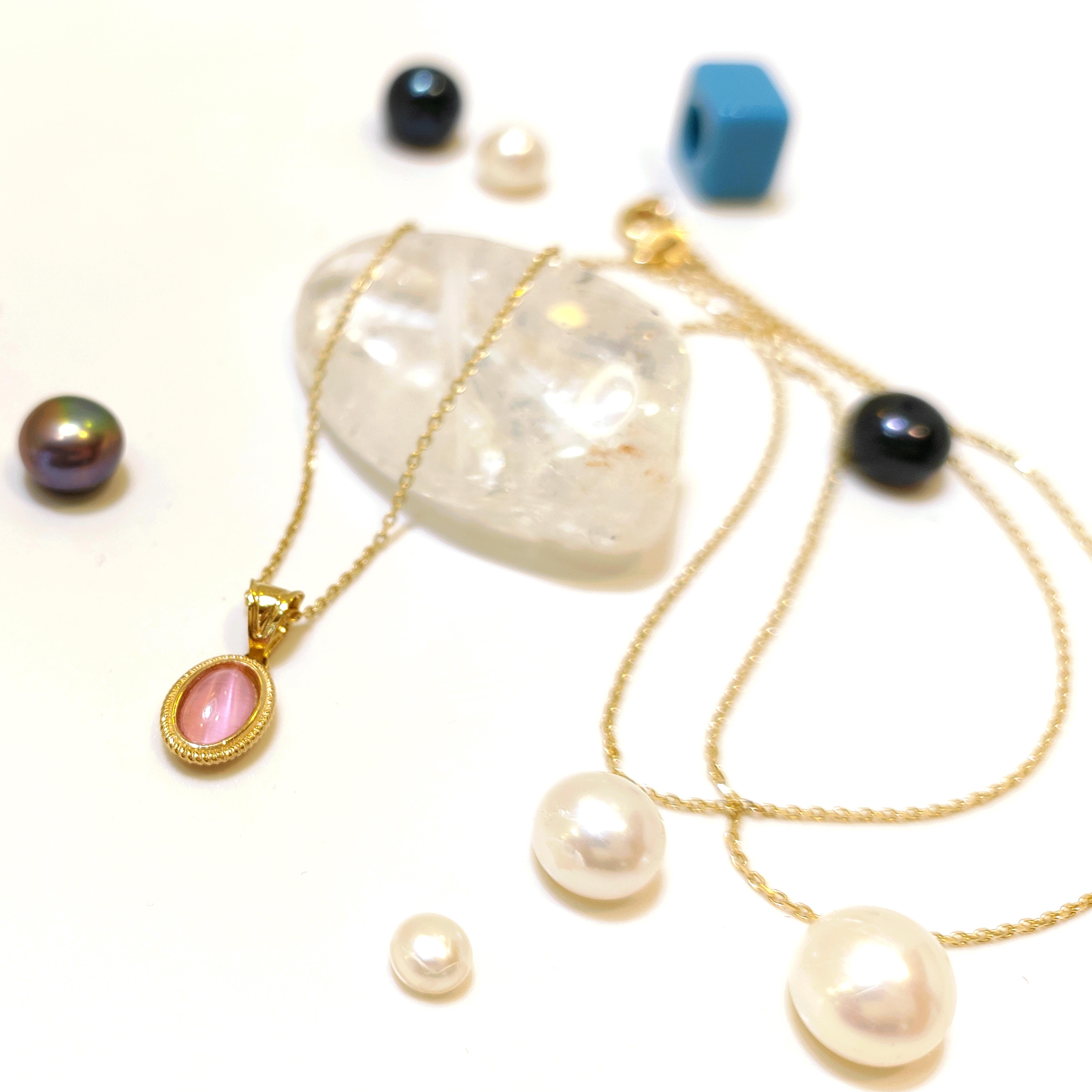 Pembe Kedi Gözü Taşlı Kolye Ucu14 Ayar Altın  HD VİDEOLU