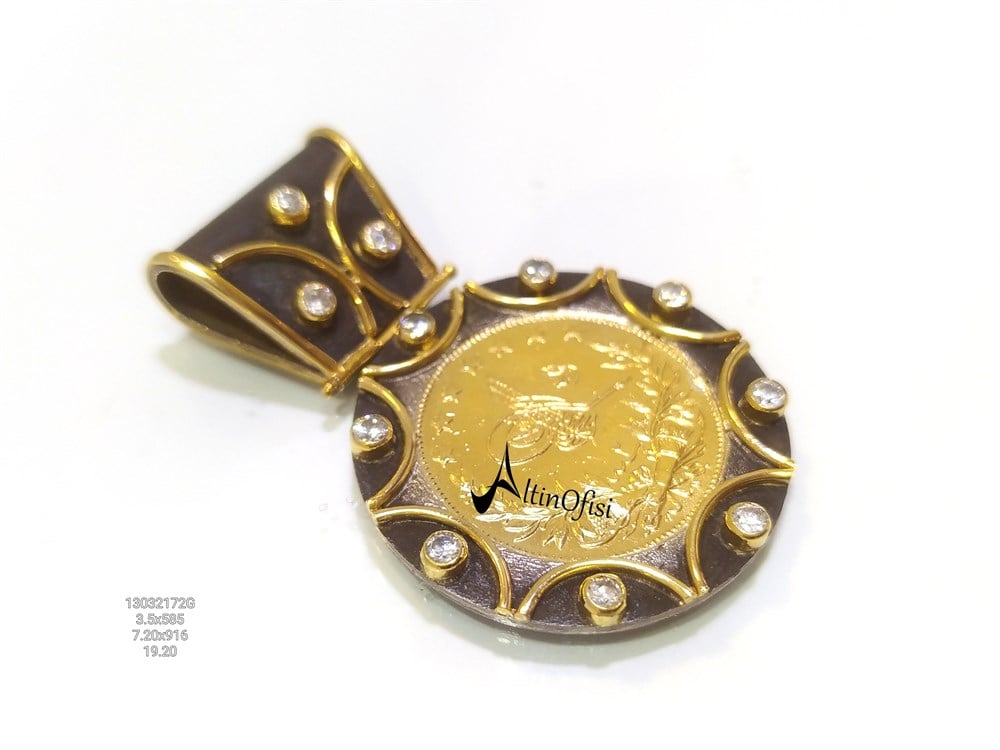 Reşat Tam Altınlı Otantik Kolye Ucu 