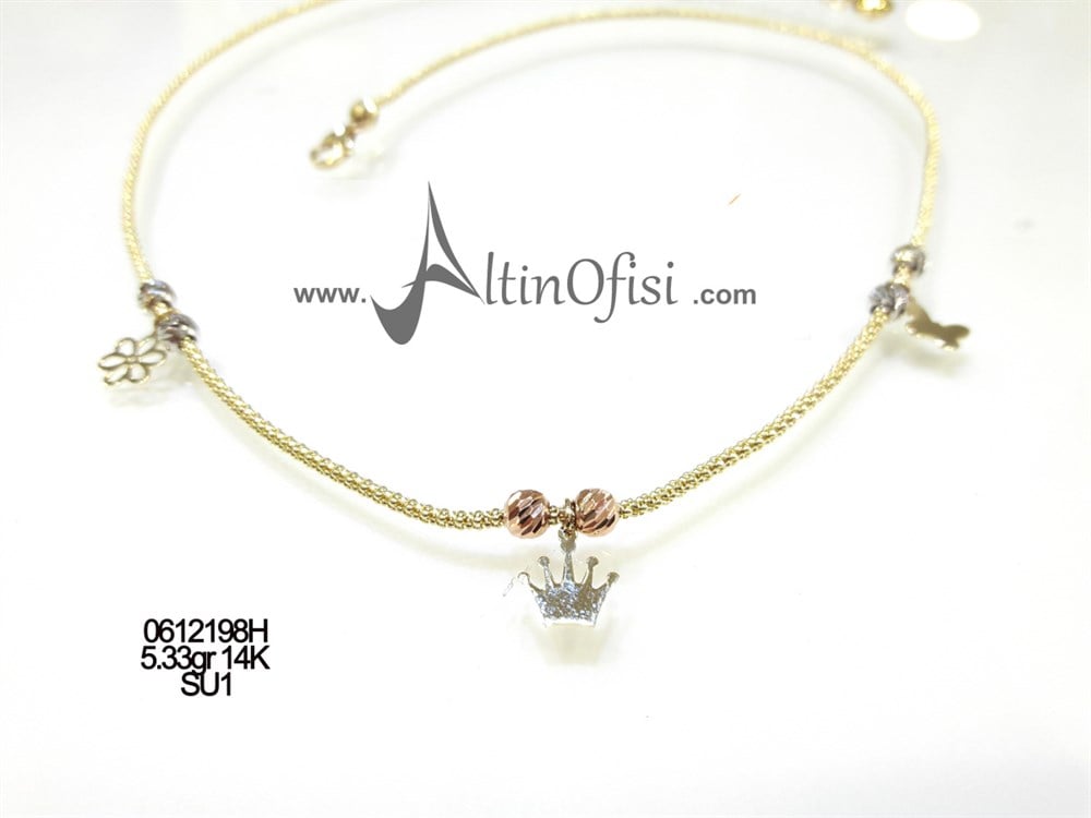 Şans Charm Kolye 14 Ayar Altın