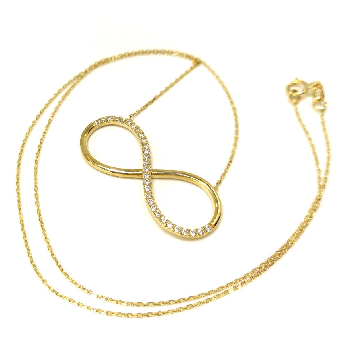 Sonsuzluk Kolye 14 Ayar Altın 4K VİDEOLU