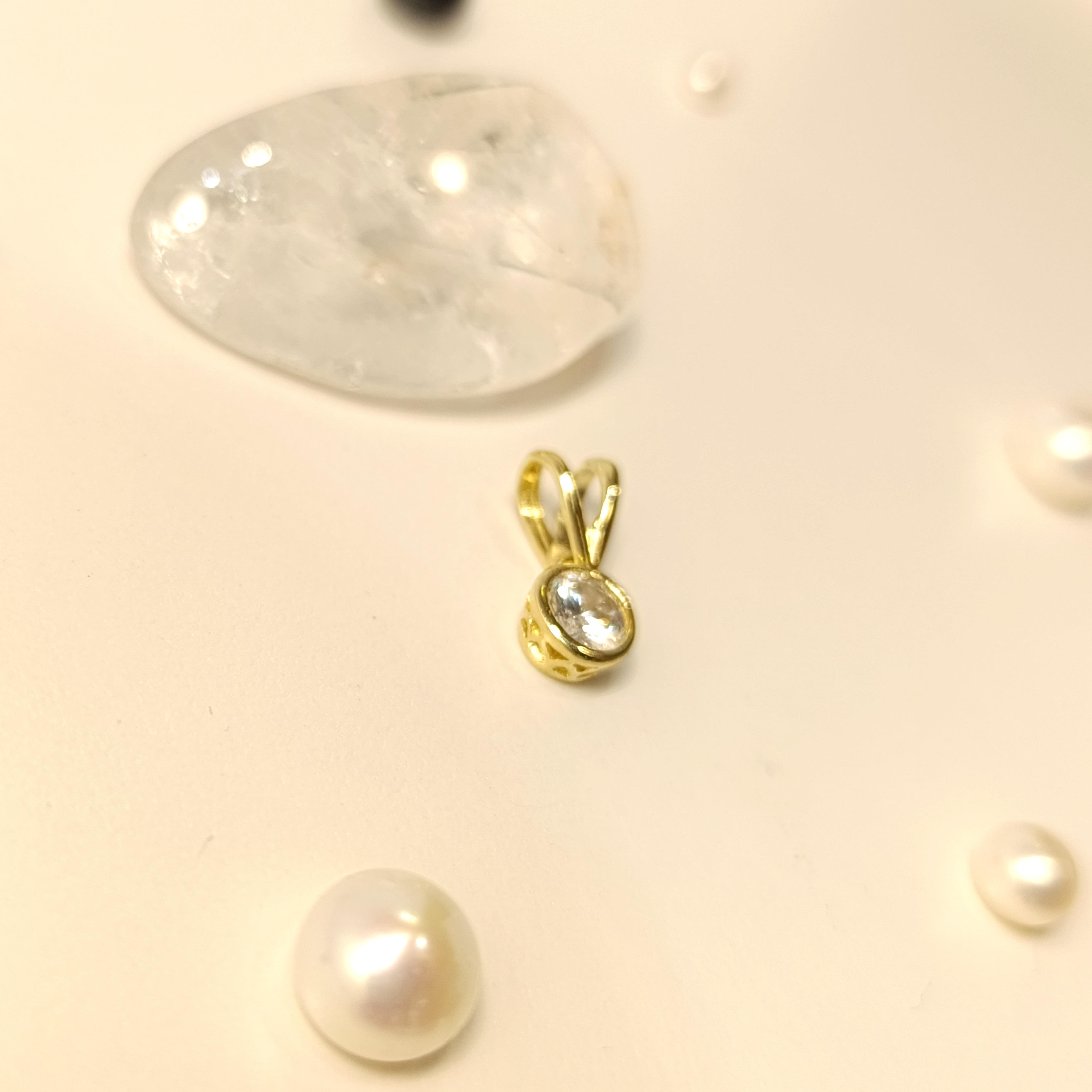 Taş  Kolye 14 Ayar  Altın HD VİDEOLU