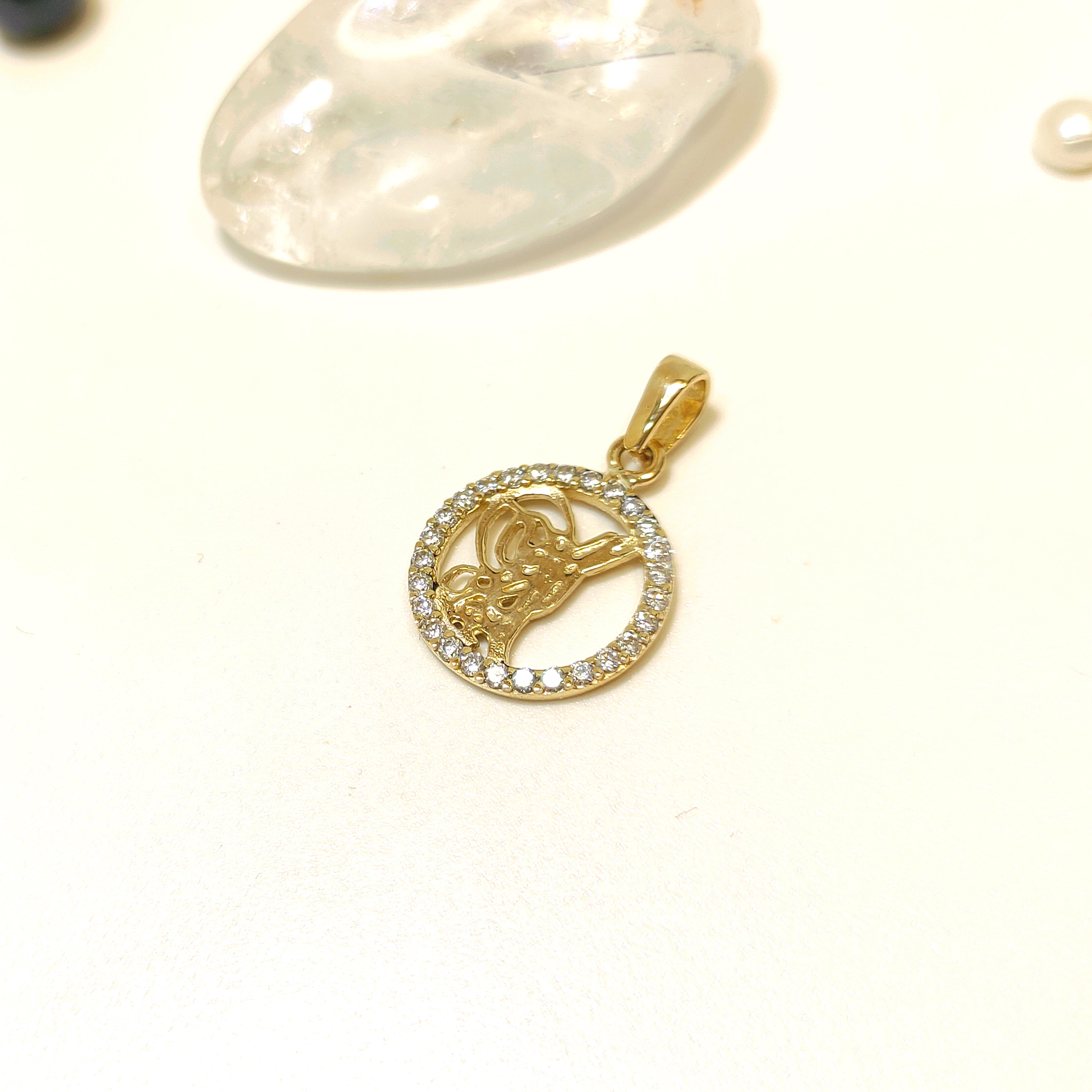 Tuğralı Kolye Ucu 14 Ayar Altın  HD VİDEOLU