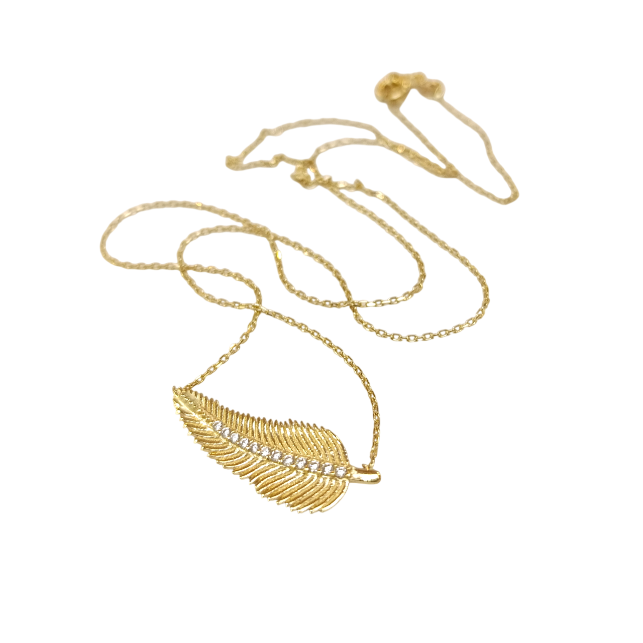 Tüy Kolye 14 Ayar Altın HD VİDEOLU