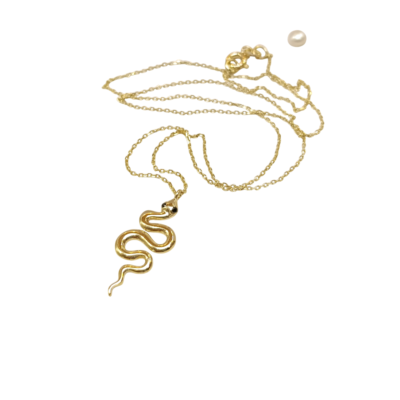 Yılan Kolye 14 Ayar Altın  HD VİDEOLU