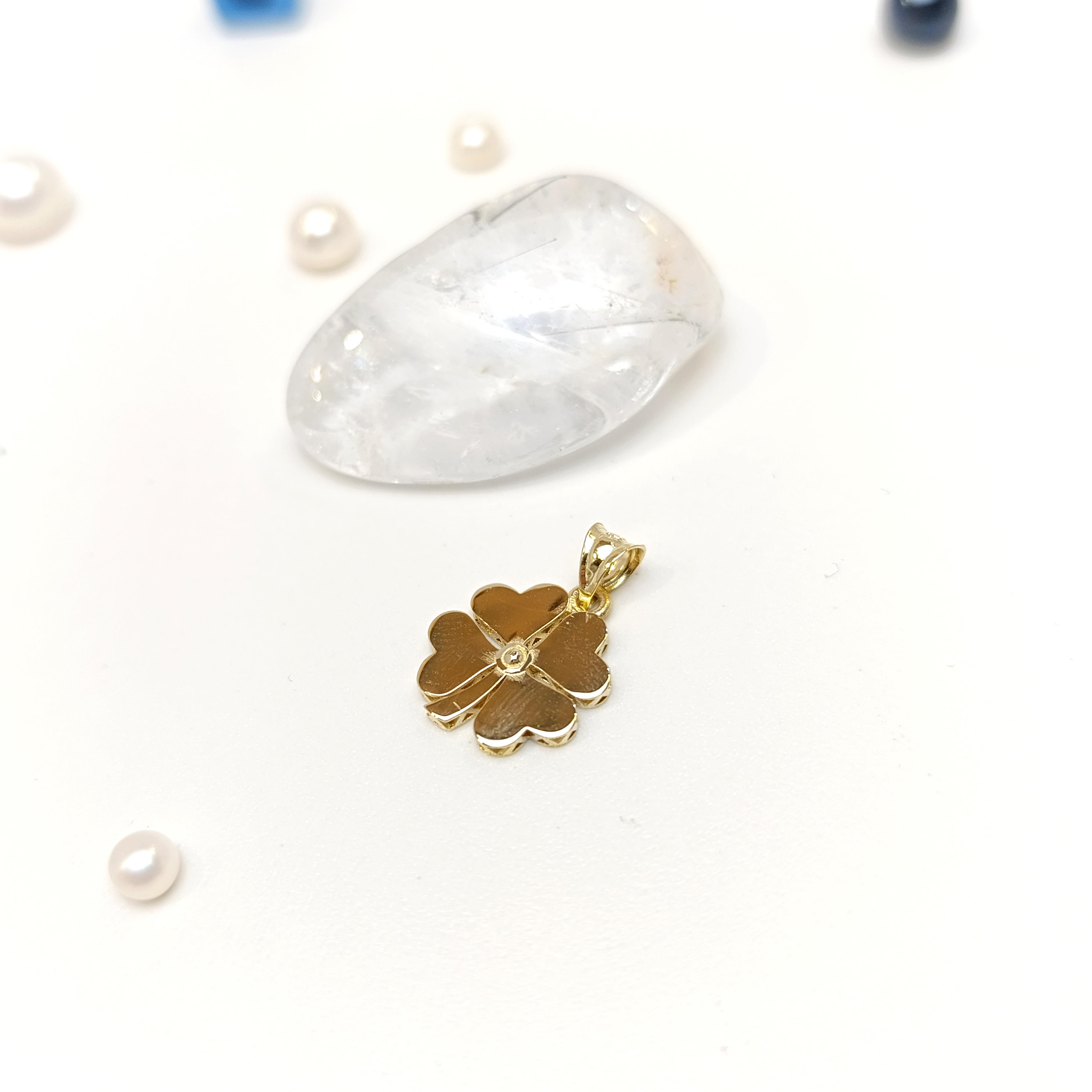 Yonca Kolye 14 Ayar Altın HD VİDEOLU