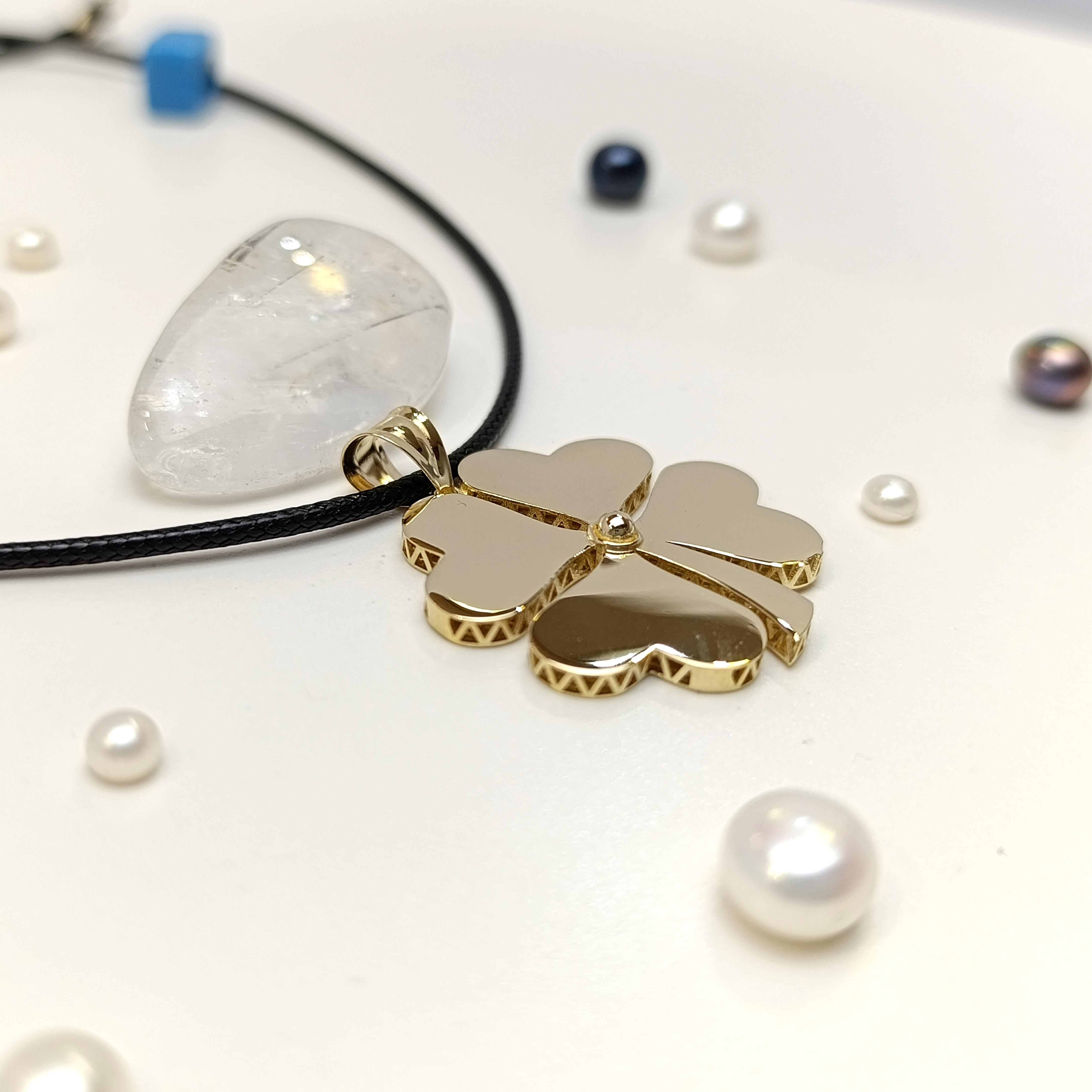 Yonca Kolye 14 Ayar Altın HD VİDEOLU