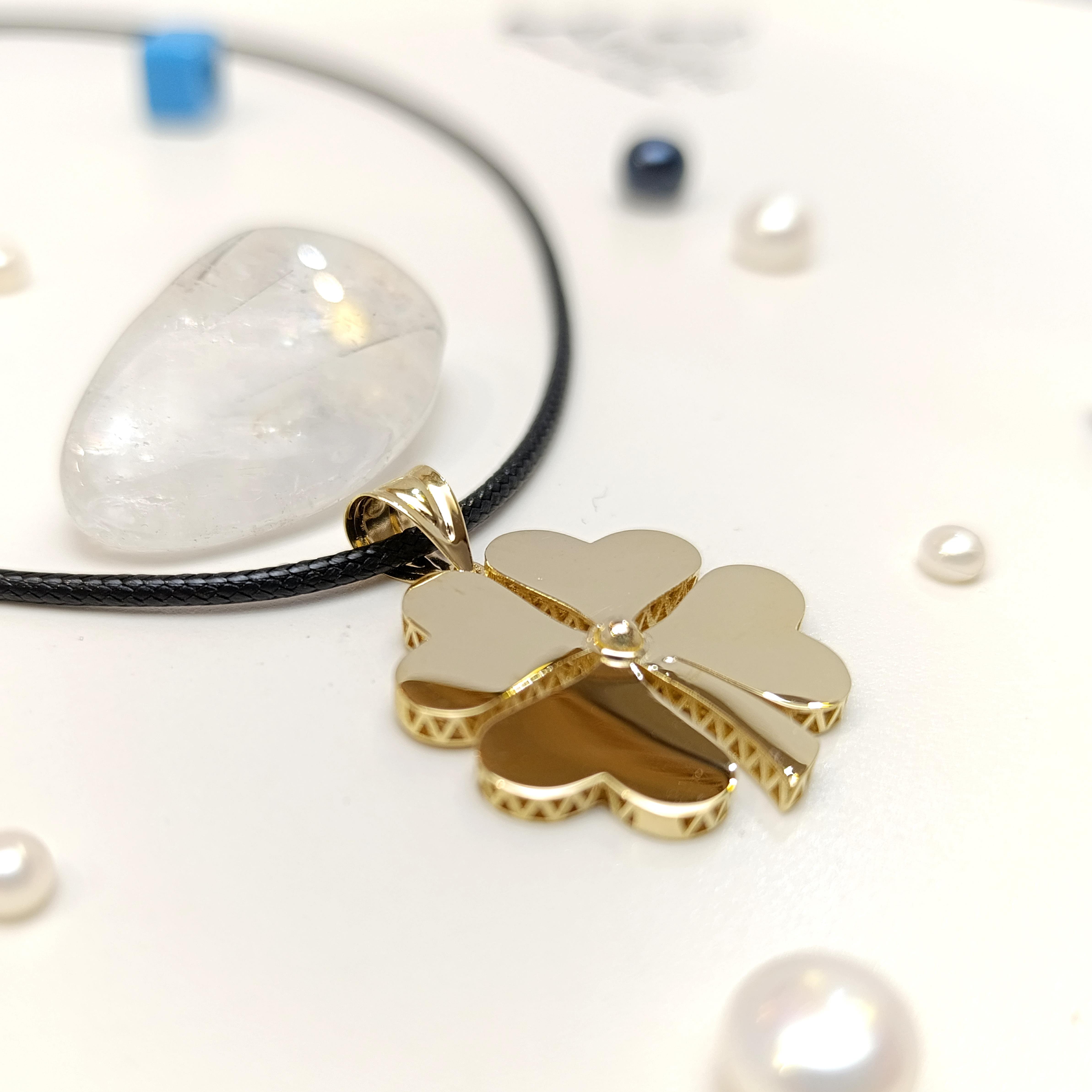 Yonca Kolye 14 Ayar Altın HD VİDEOLU