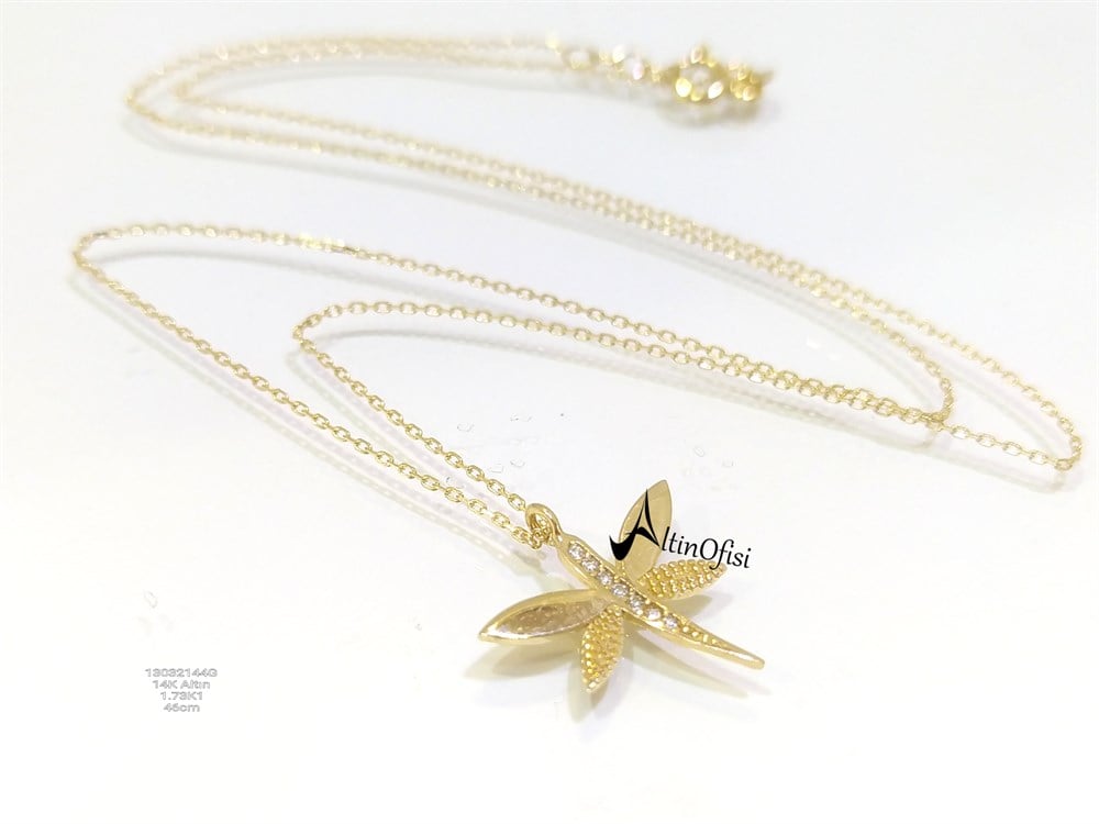 Yusufçuk Kolye 14 Ayar Altın