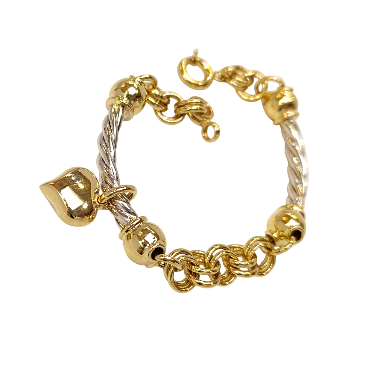 Kalpli Bileklik Künye 14 Ayar Altın HD VİDEOLU