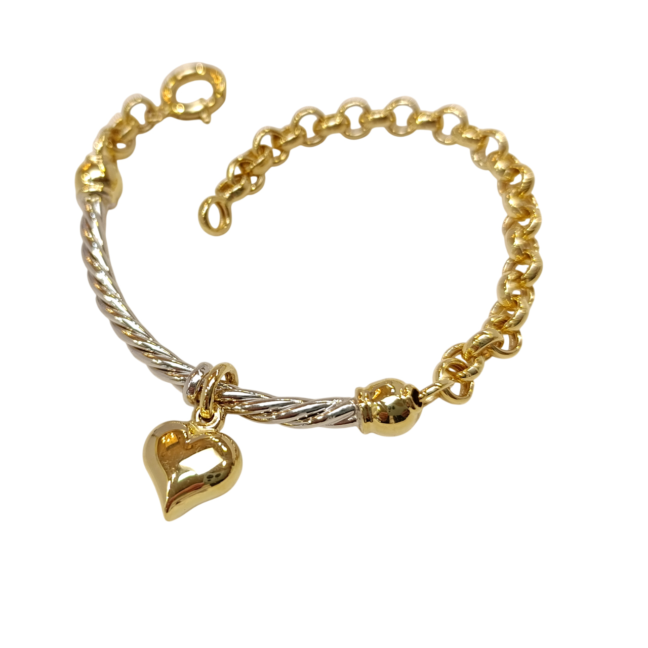 Kalpli Bileklik Künye 14 Ayar Altın HD VİDEOLU