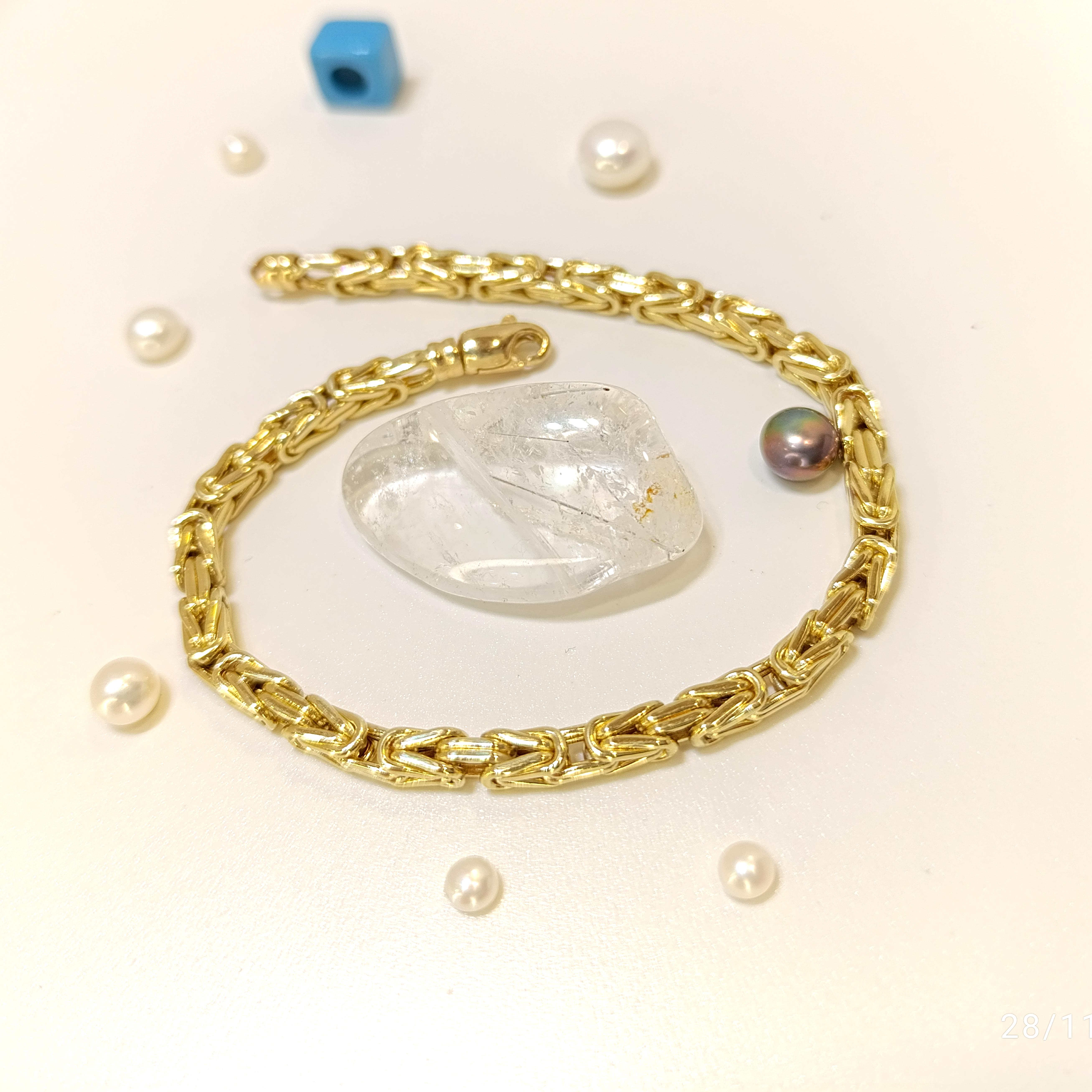 Kral Bileklik Künye 14 Ayar Altın HD VİDEOLU