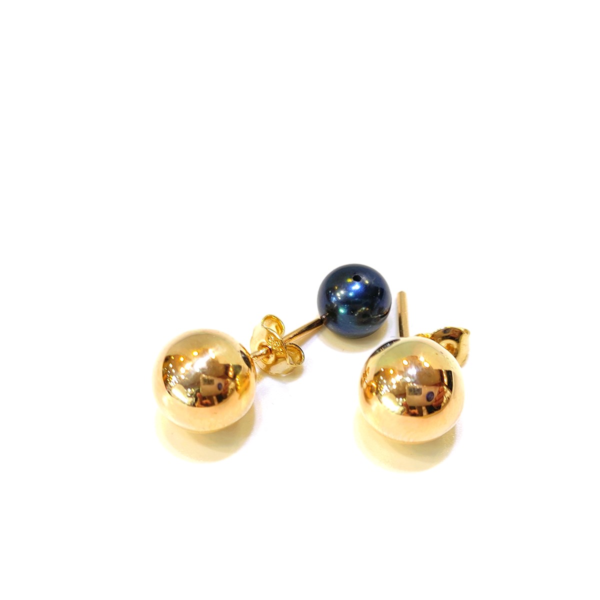 10mm Top Küpe 14 Ayar Altın HD VİDEOLU