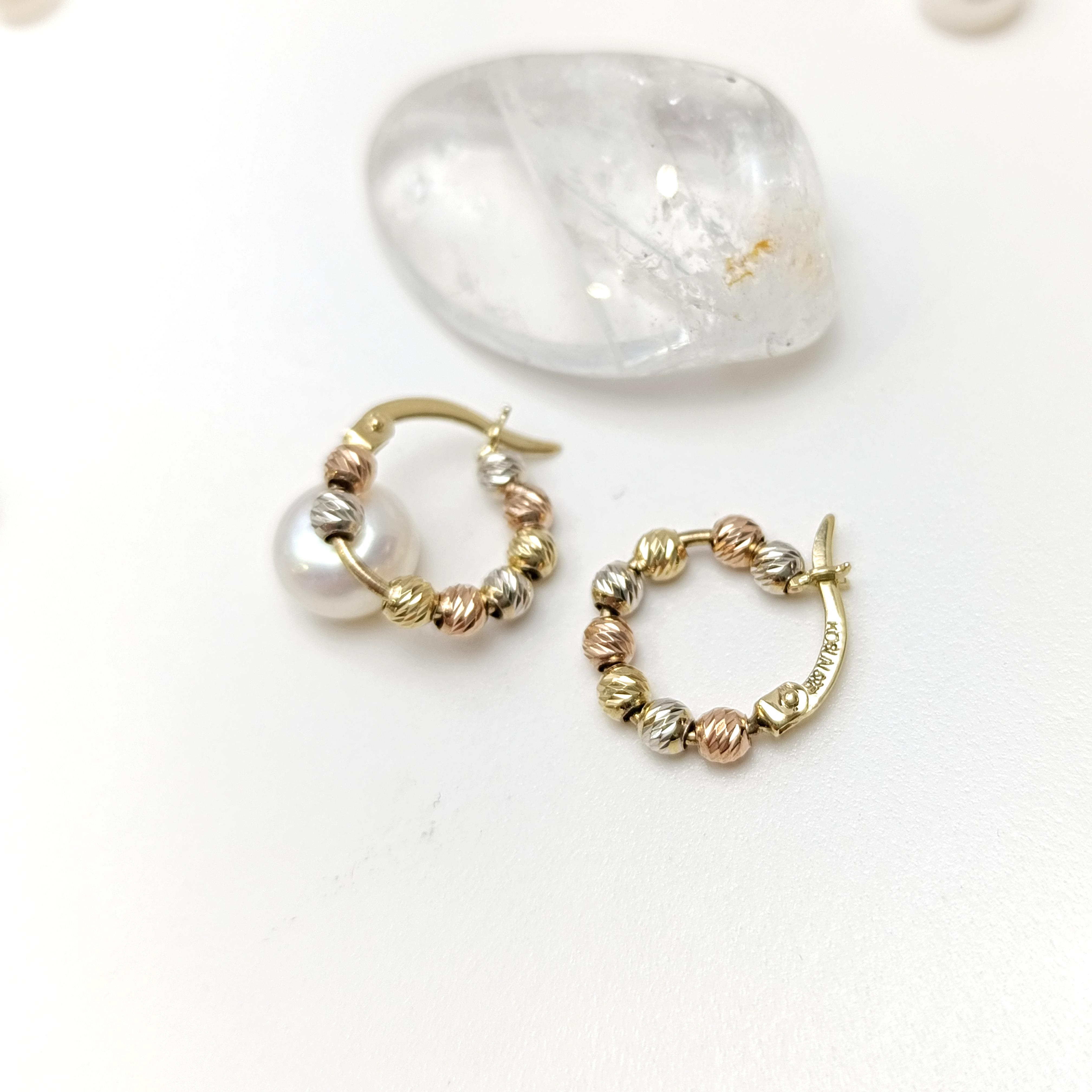 14mm Dorika Toplu Halka Küpe 14 Ayar Altın HD VİDEOLU