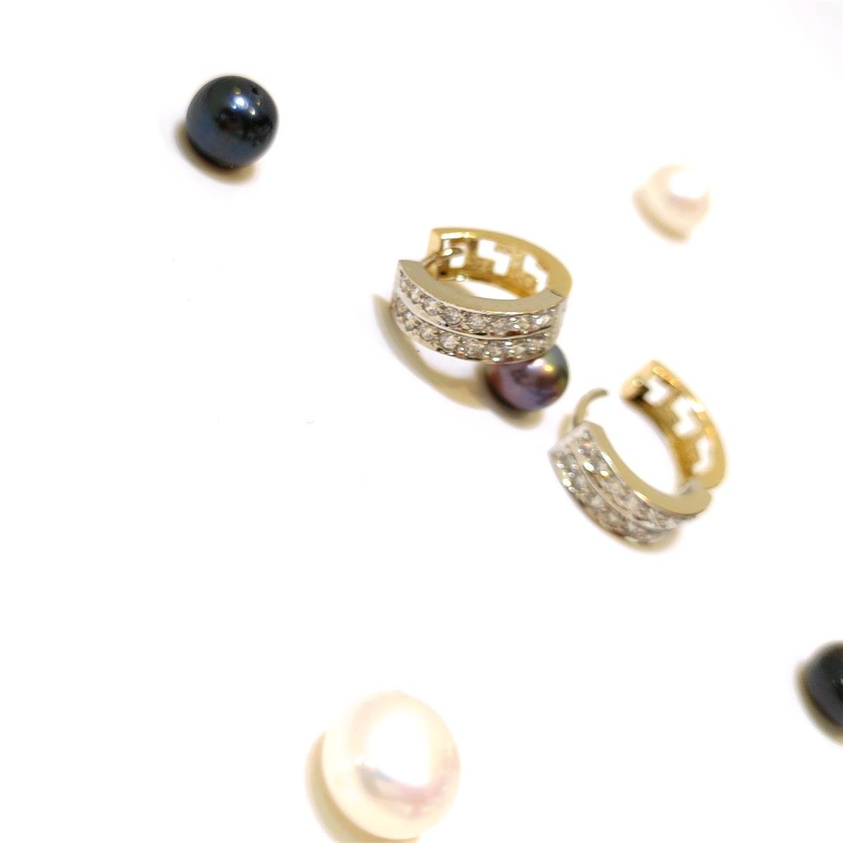 15mm Su Yolu Halka Küpe 14 Ayar Altın HD VİDEOLU