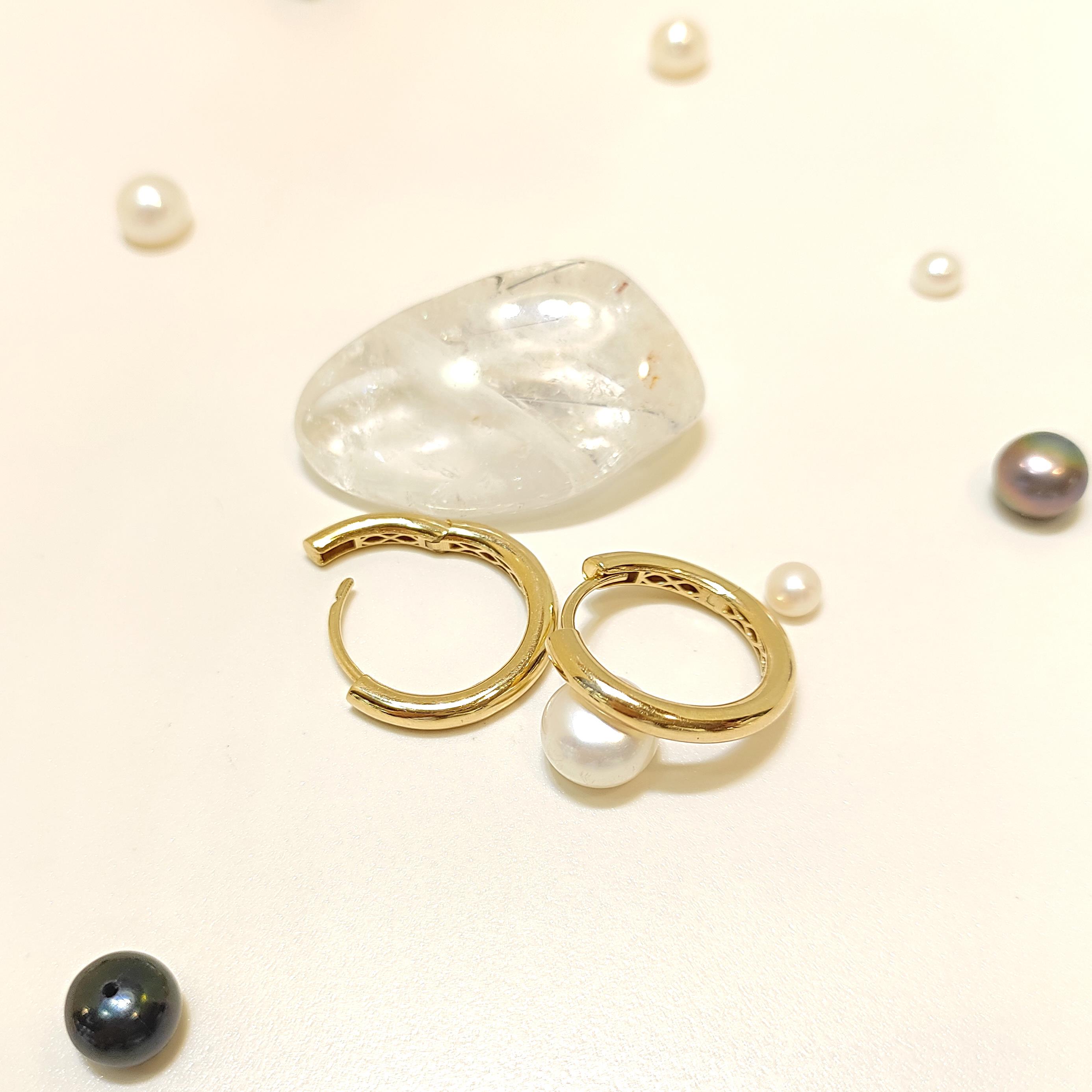 19mm Klasik Halka Hagi Küpe 14 Ayar Altın HD VİDEOLU