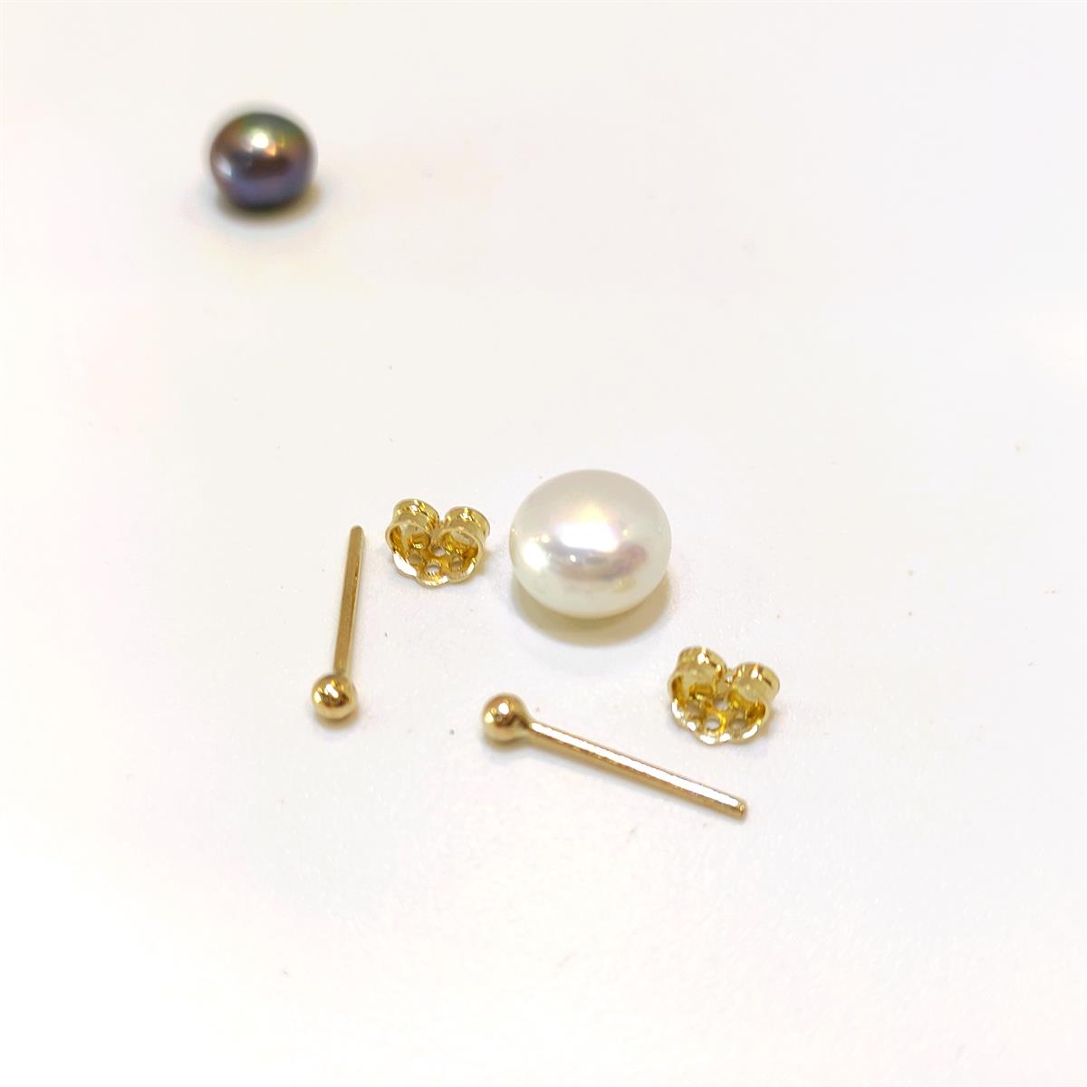 2.3mm NOKTA Vidalı Top Küpe 14 Ayar Altın HD VİDEOLU