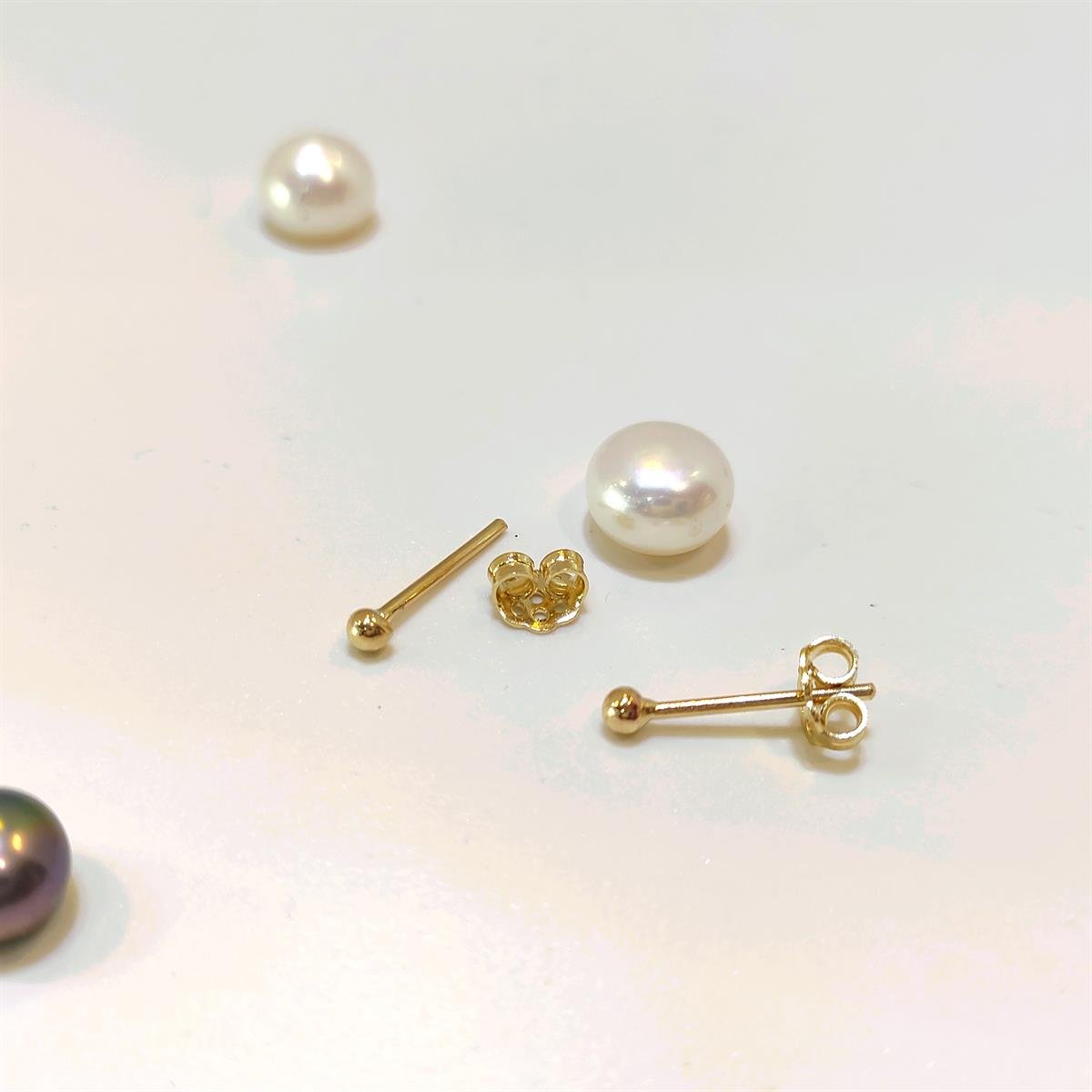 2.5mm NOKTA Vidalı Top Küpe 14 Ayar Altın HD VİDEOLU