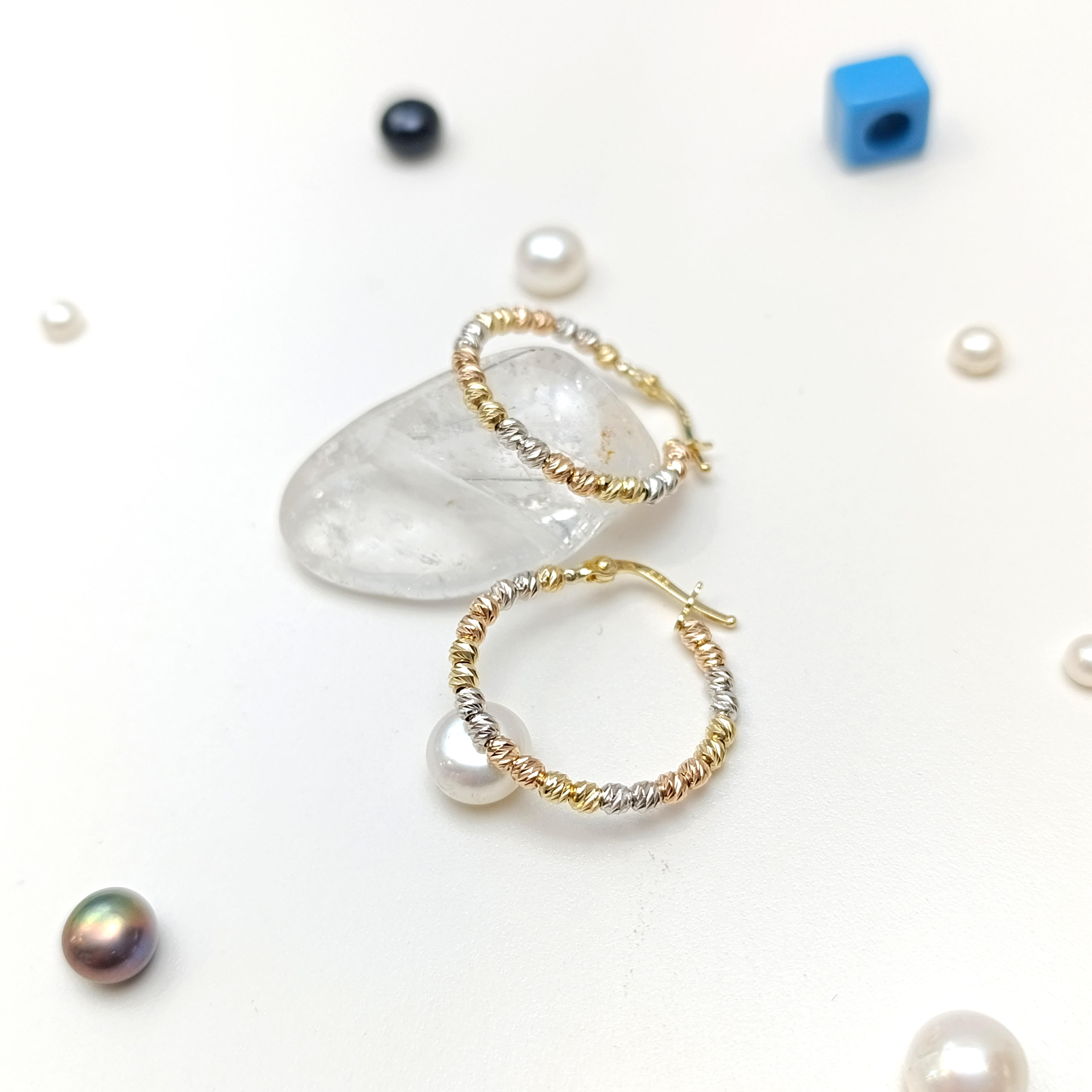 23mm Dorika Toplu Halka Küpe 14 Ayar Altın HD VİDEOLU