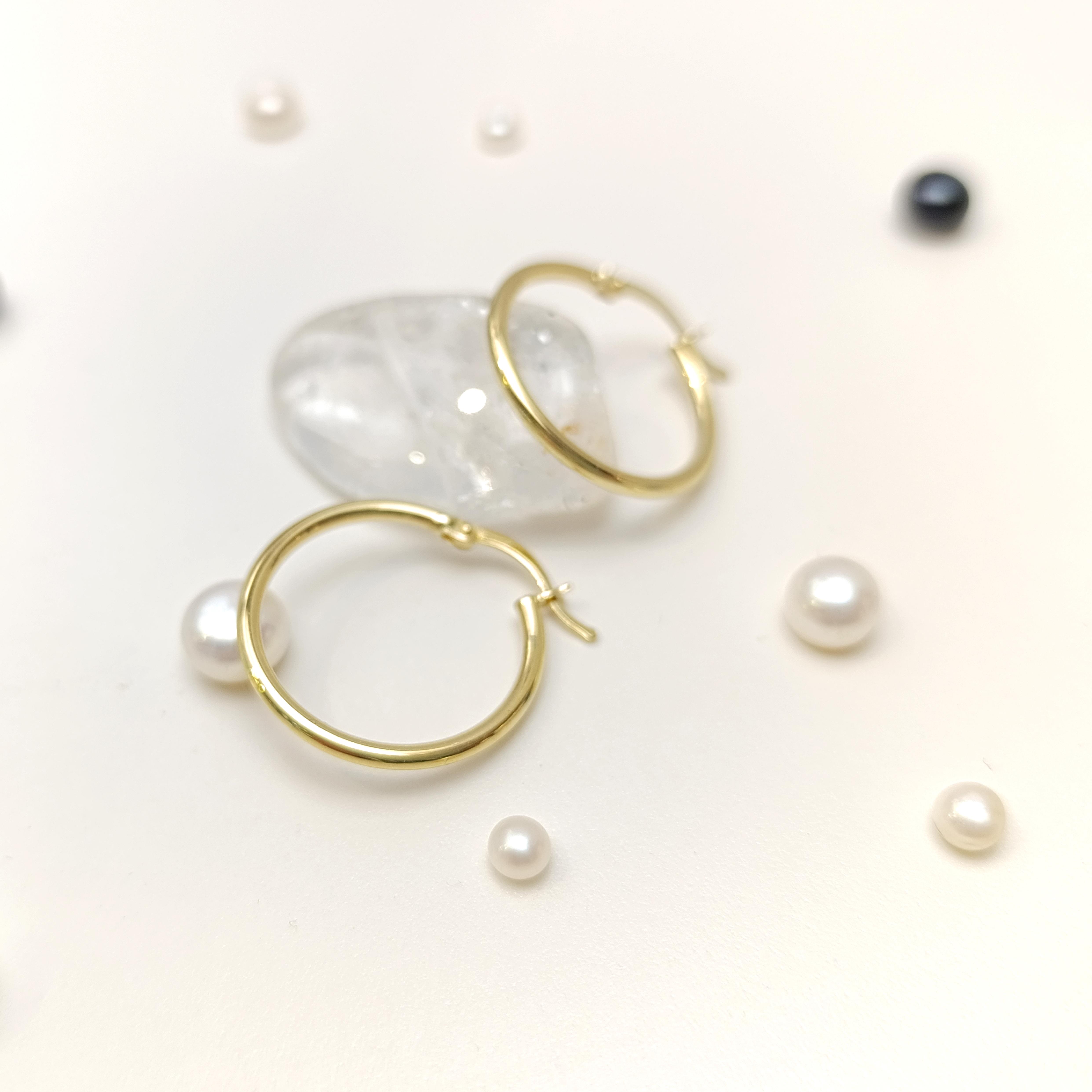 24mm Klasik Bombeli Halka Küpe 14 Ayar Altın HD VİDEOLU