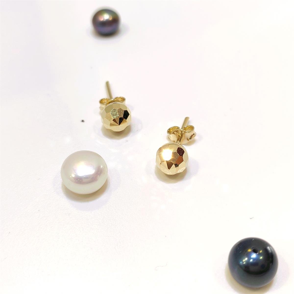 6mm Dövme Kalemli Top Vidalı Küpe 14 Ayar Altın HD VİDEOLU