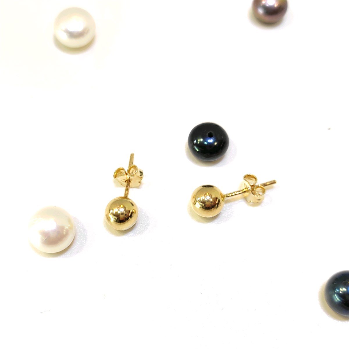 6mm Top Küpe 14 Ayar Altın 