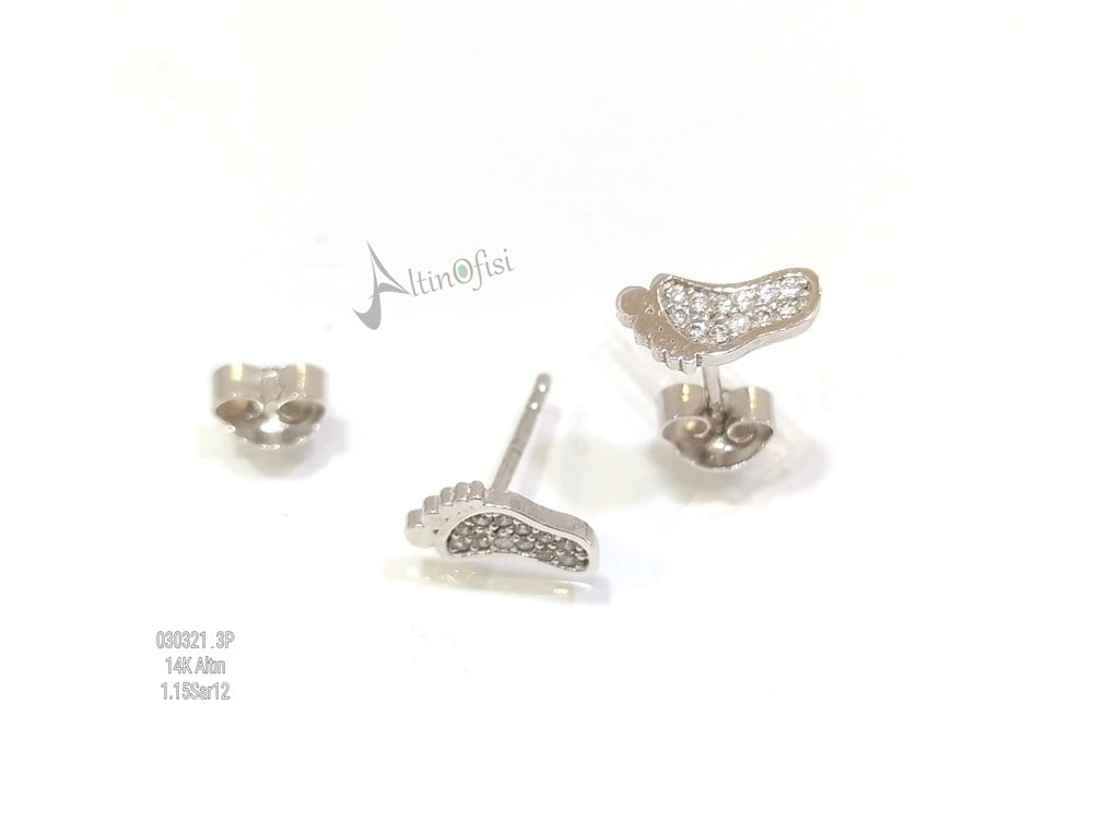 Bebek ayağı Küpe  14 Ayar Altın