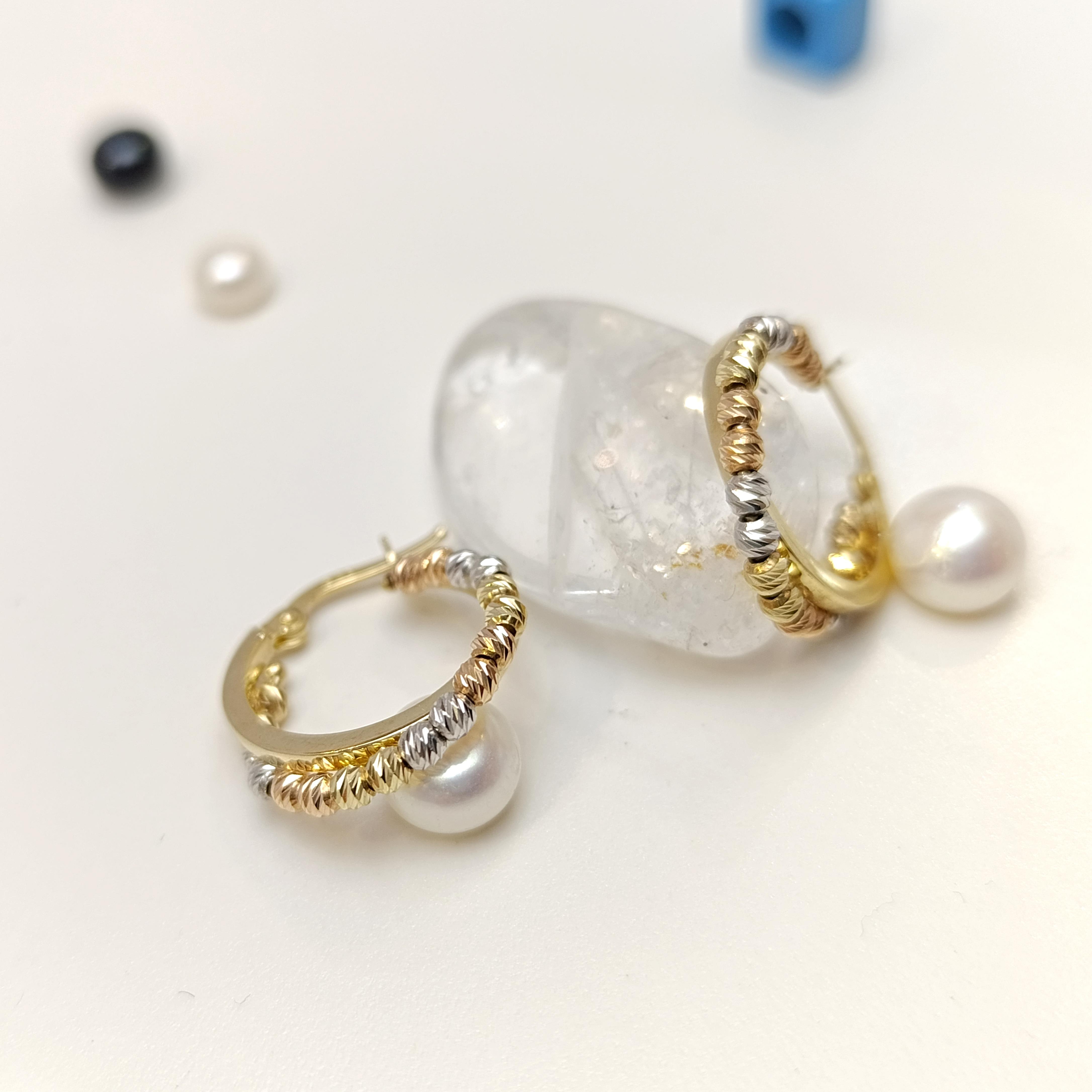 Dorika Toplu İkili Halka Küpe 14 Ayar Altın HD VİDEOLU