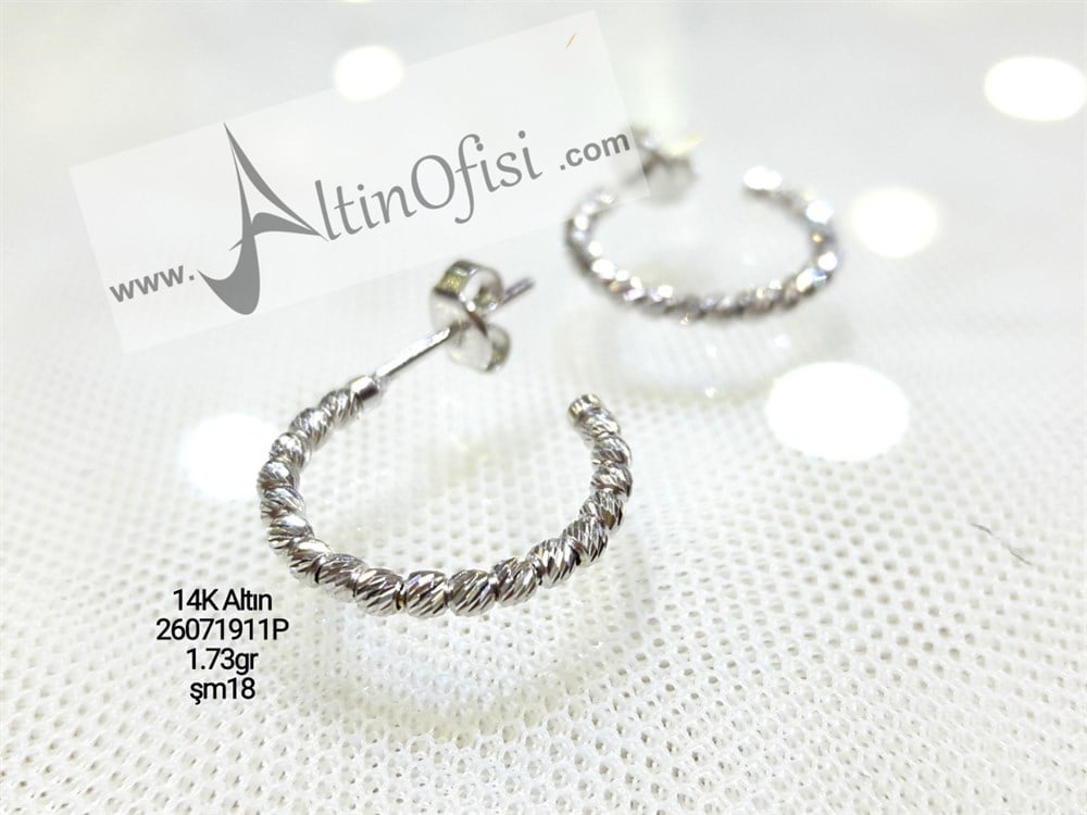 Dorika Toplu Küpe 14 Ayar Altın