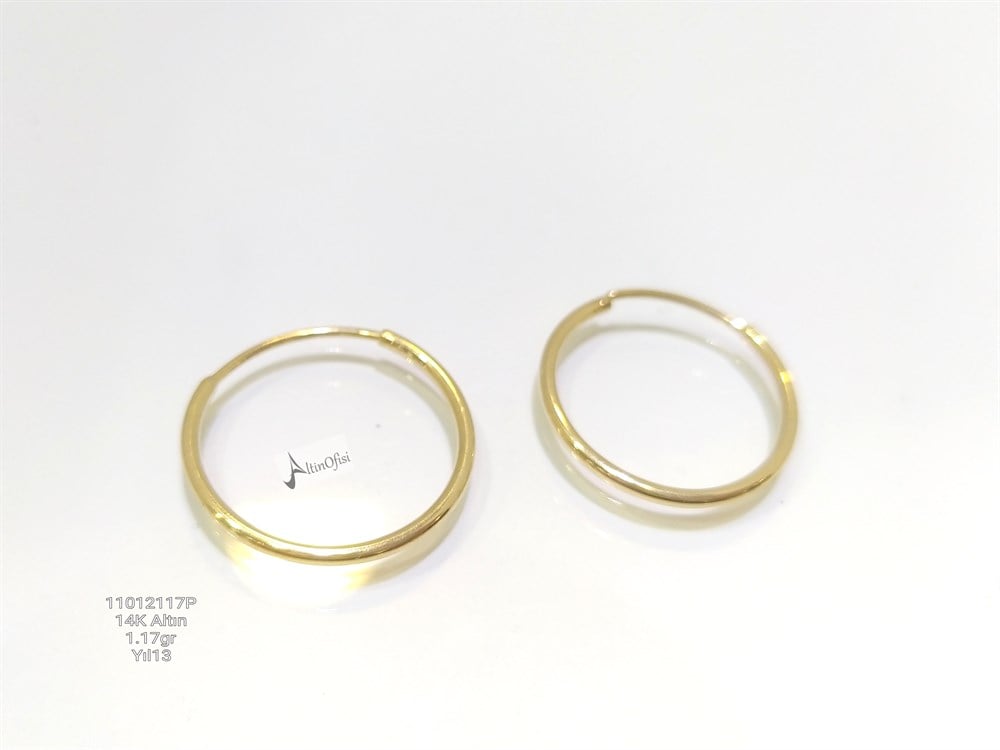 Halka Küpe  14 Ayar Altın