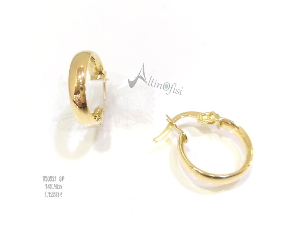 Halka Küpe  14 Ayar Altın