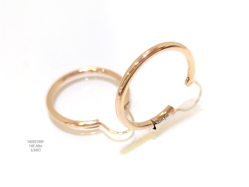 Halka Küpe  14 Ayar Altın