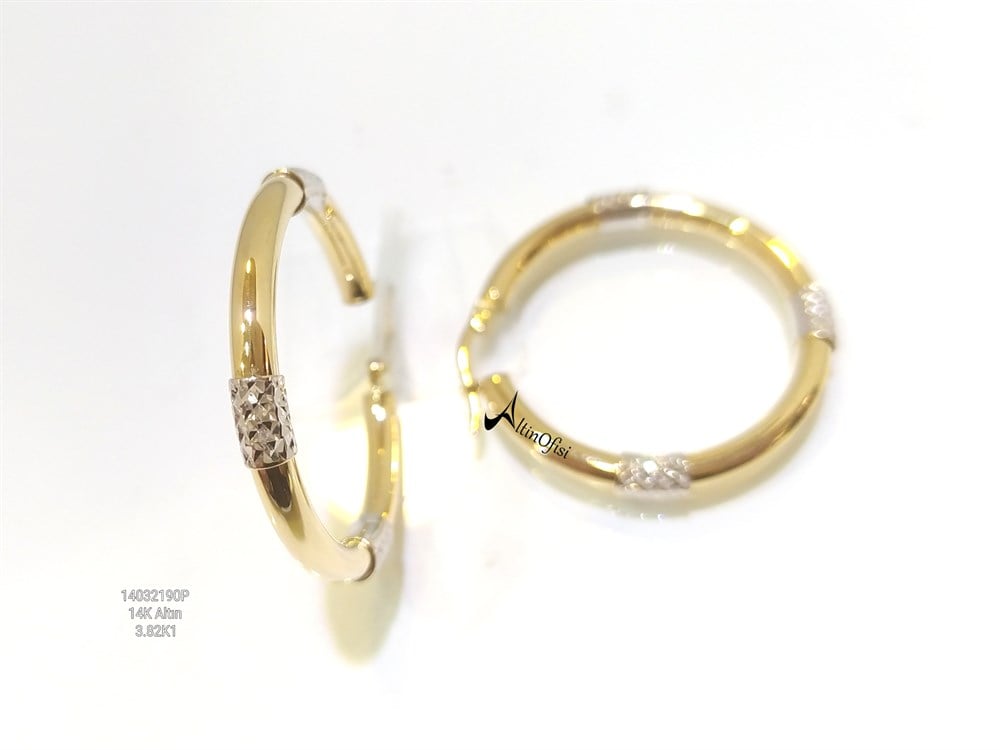 Halka Küpe  14 Ayar Altın