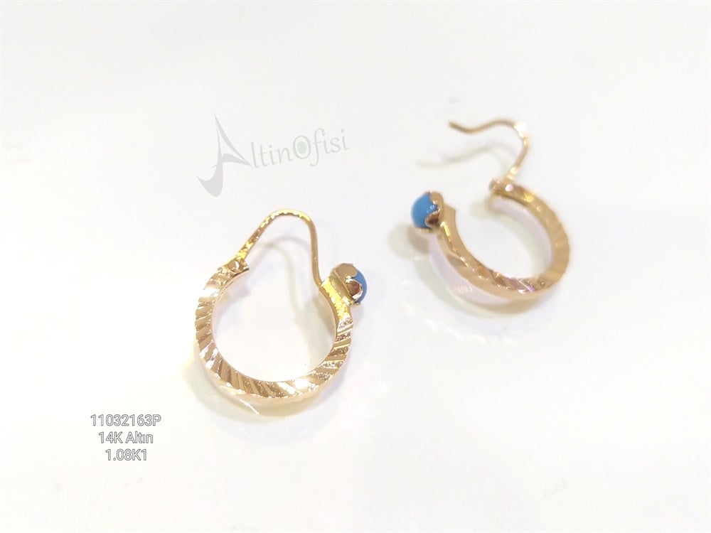 Halka Küpe  14 Ayar Altın