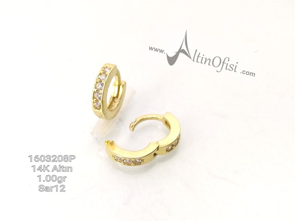 Halka Küpe 14 Ayar Altın