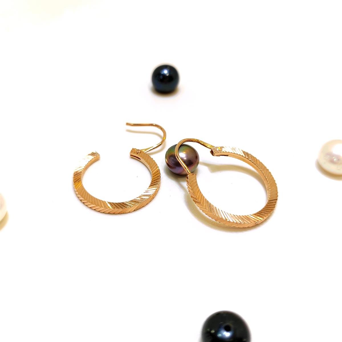 Halka Küpe 14 Ayar Altın HD VİDEOLU