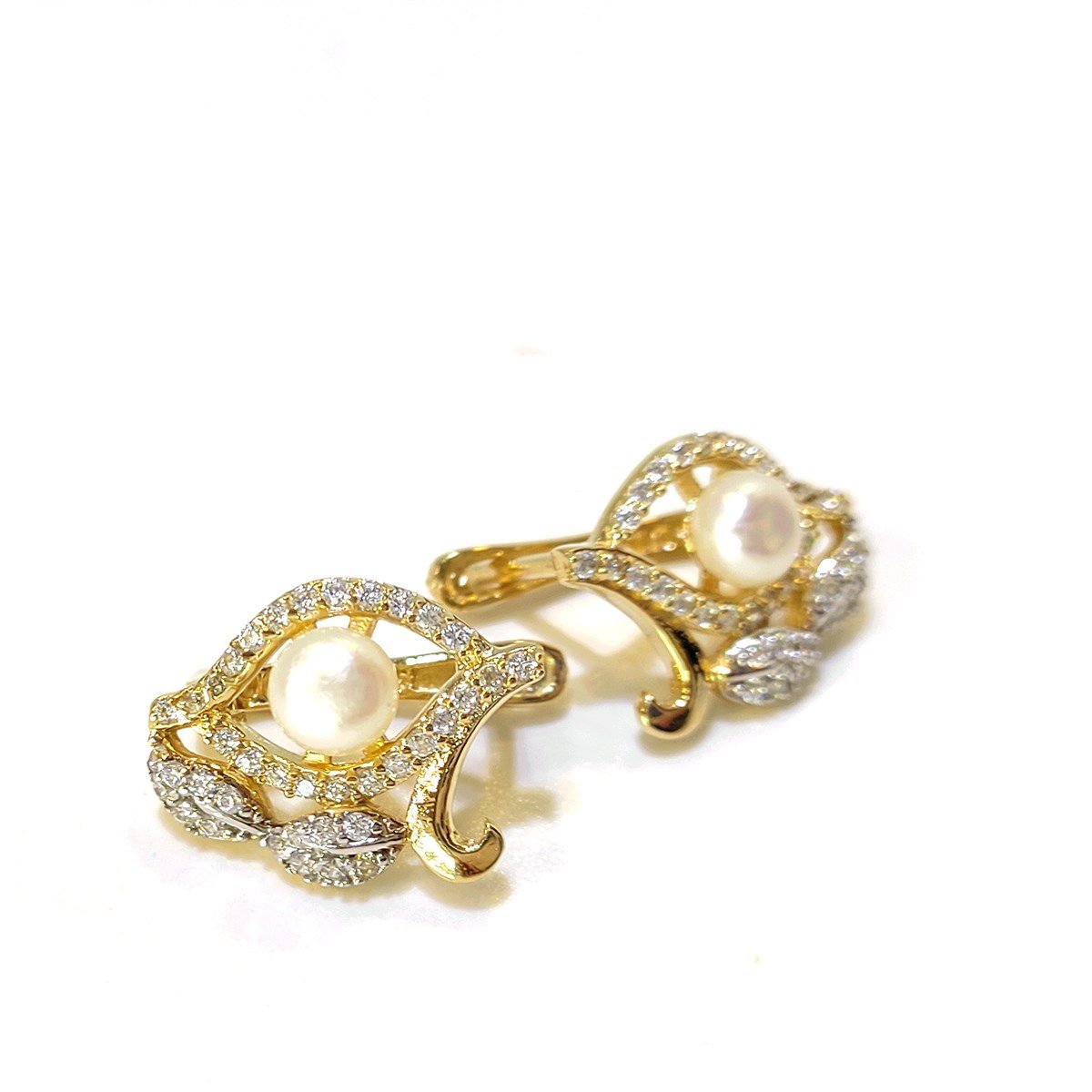 İnci Küpe 14 Ayar Altın 4K VİDEOLU