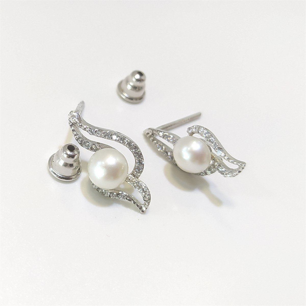 İnci Küpe 14 Ayar Altın