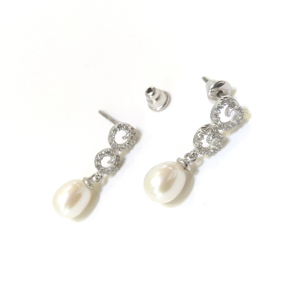 İnci Sallanan Küpe 14 Ayar Altın