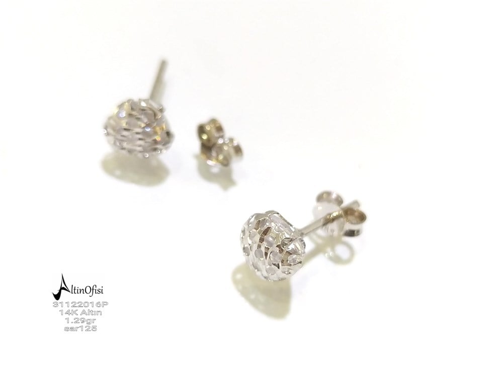 Kalpli Küpe  14 Ayar Altın