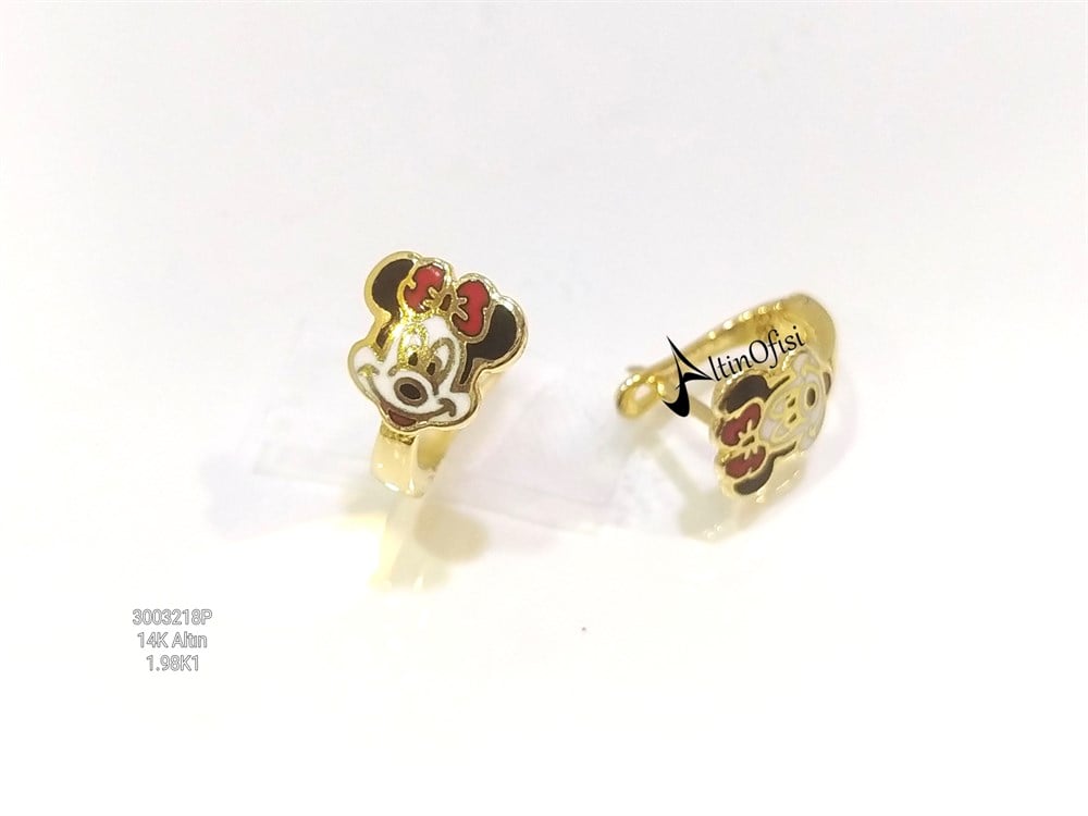 M.Mause Çocuk Küpe  14 Ayar Altın