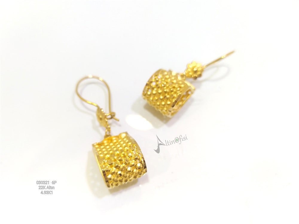 Sallanan Küpe  22 Ayar Altın