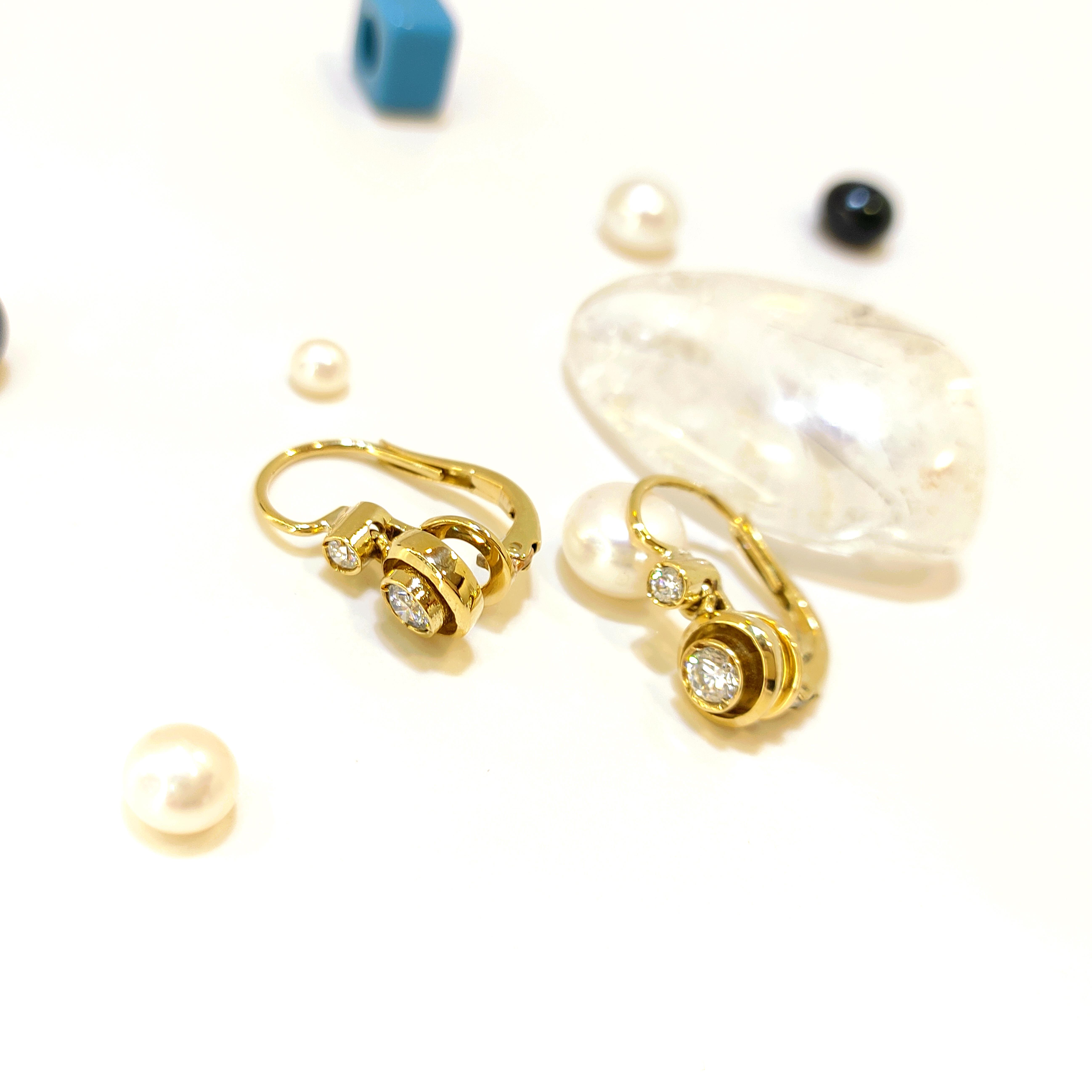 Tek Taş Küpe 14 Ayar Altın HD VİDEOLU