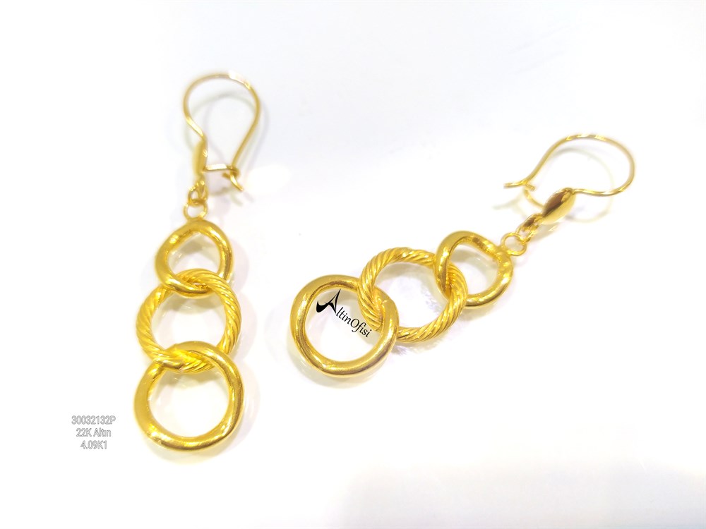 Uzay Yolu Küpe  22 Ayar Altın