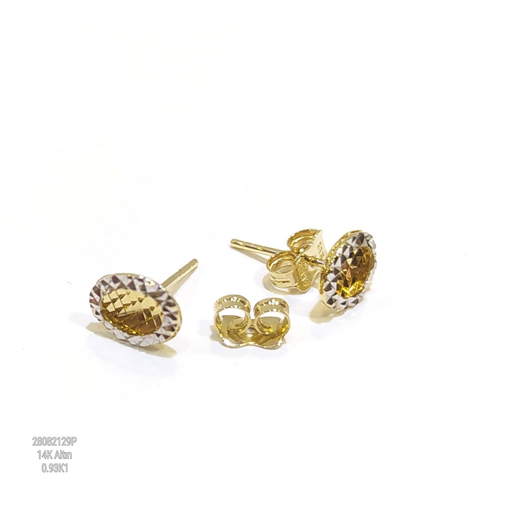 Vidalı Küpe 14 Ayar Altın