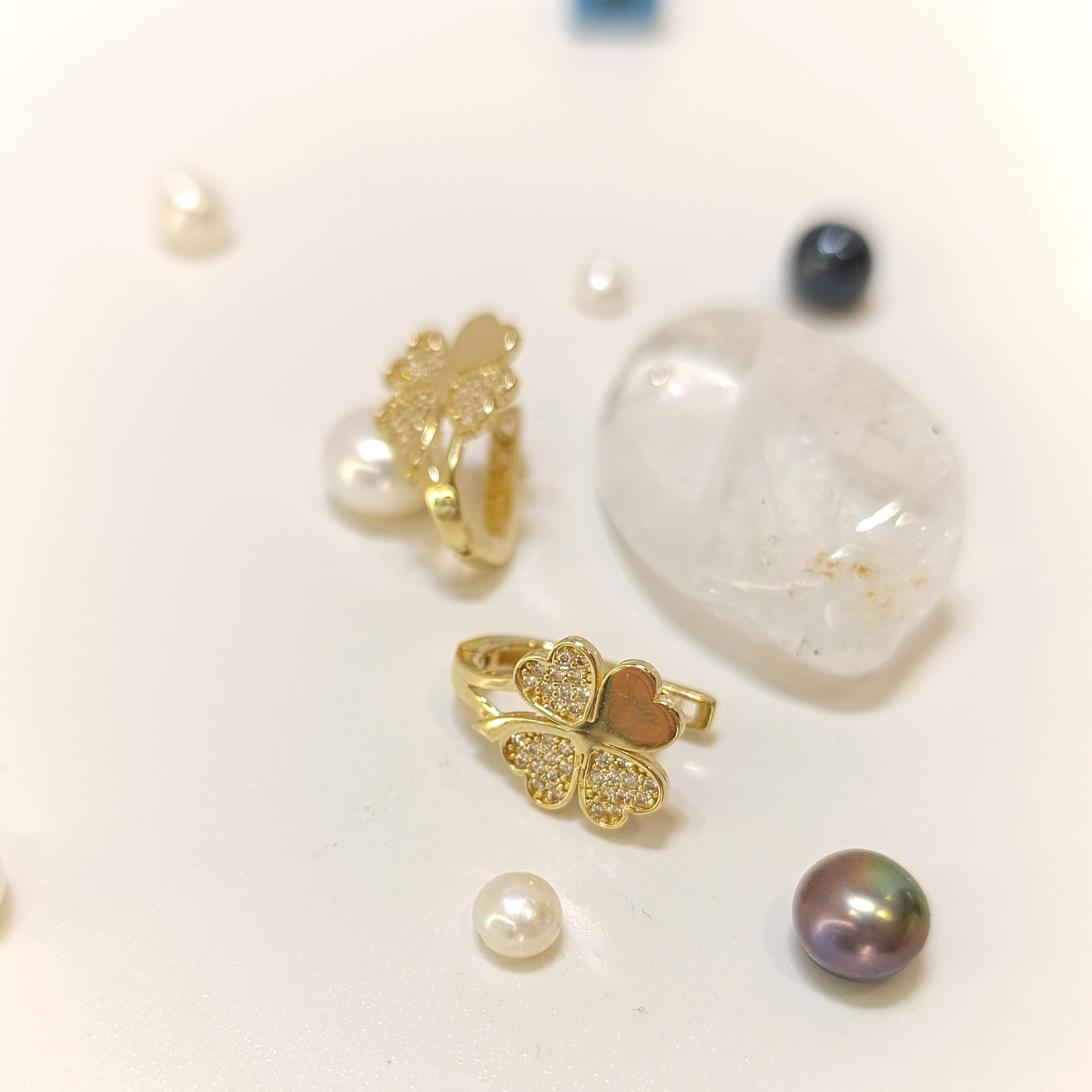 Yonca Küpe 14 Ayar Altın HD VİDEOLU