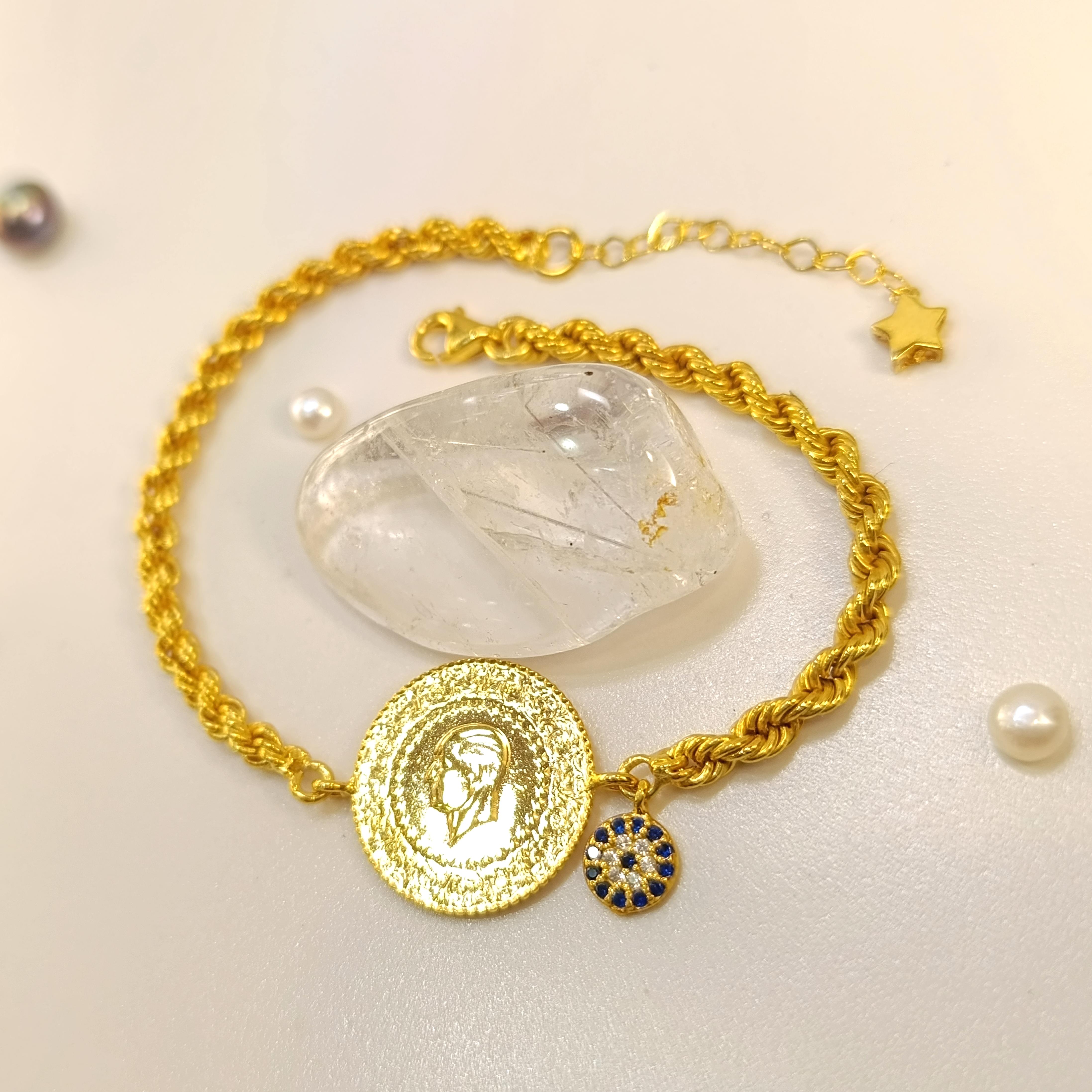 Çeyrekli Altınlı Bileklik Altın HD VİDEOLU