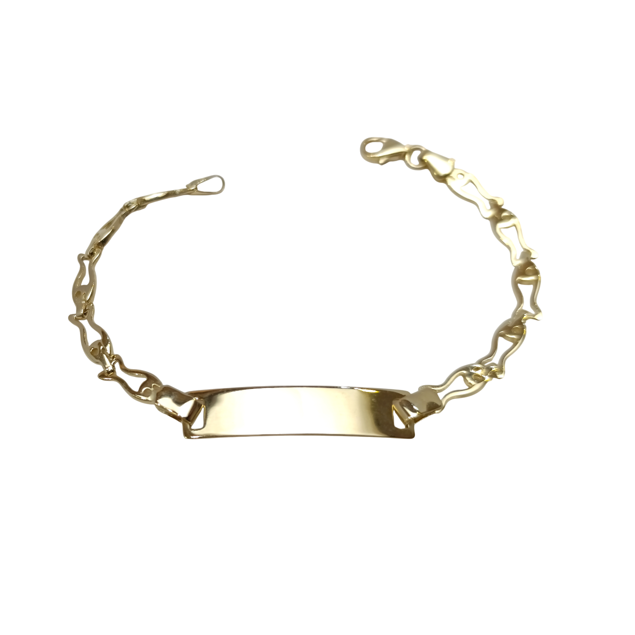 Çocuk İsim Yazılabilir Bileklik 14 Ayar Altın HD VİDEOLU