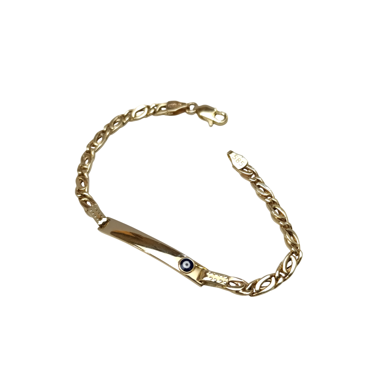 Çocuk İsim Yazılabilir Bileklik 14 Ayar Altın HD VİDEOLU