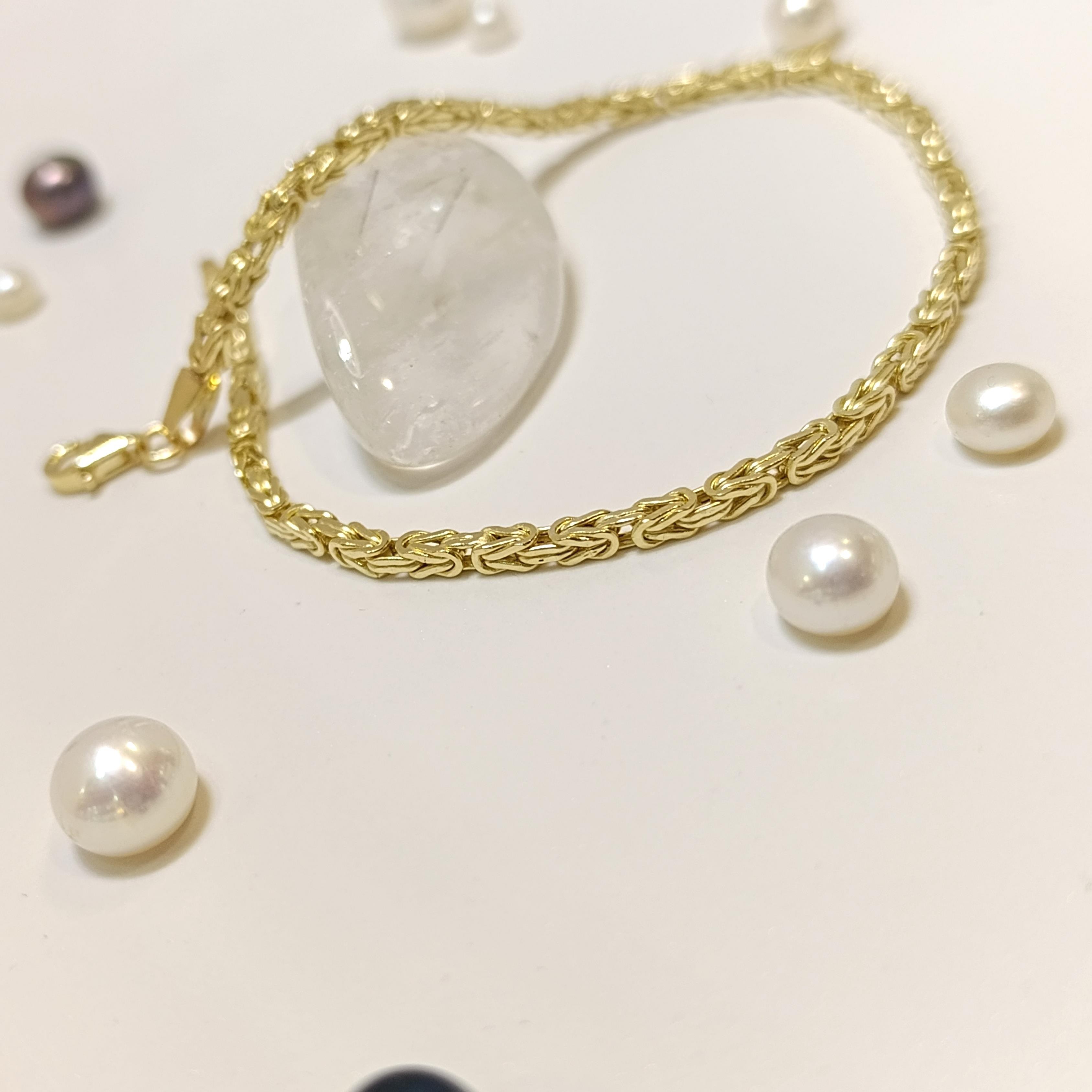 Kral Zİncir Bileklik 14 Ayar Altın HD VİDEOLU