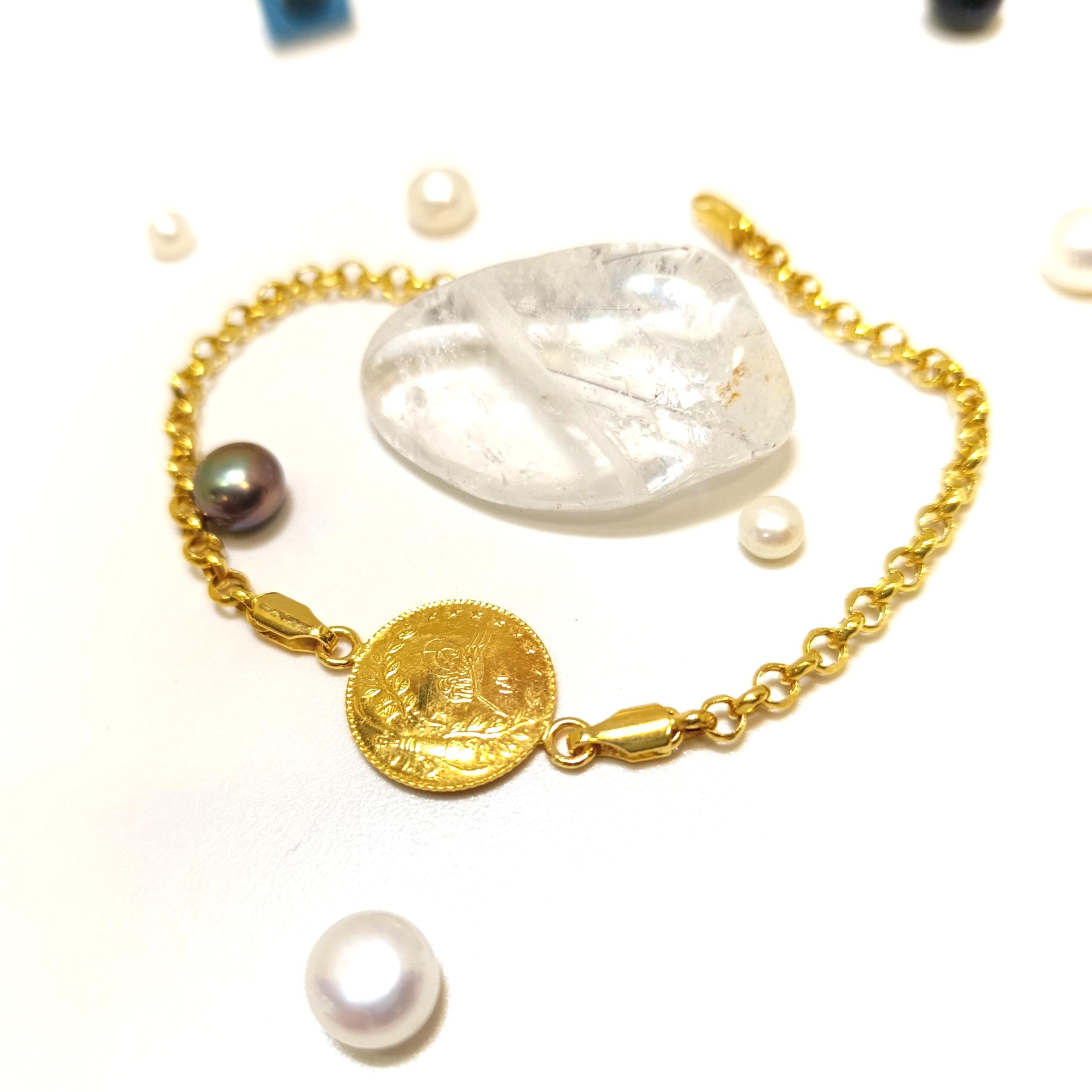 Reşat Çeyrek Altınlı Bileklik 22 Ayar ve Zincir 14 Ayar Altın HD VİDEOLU